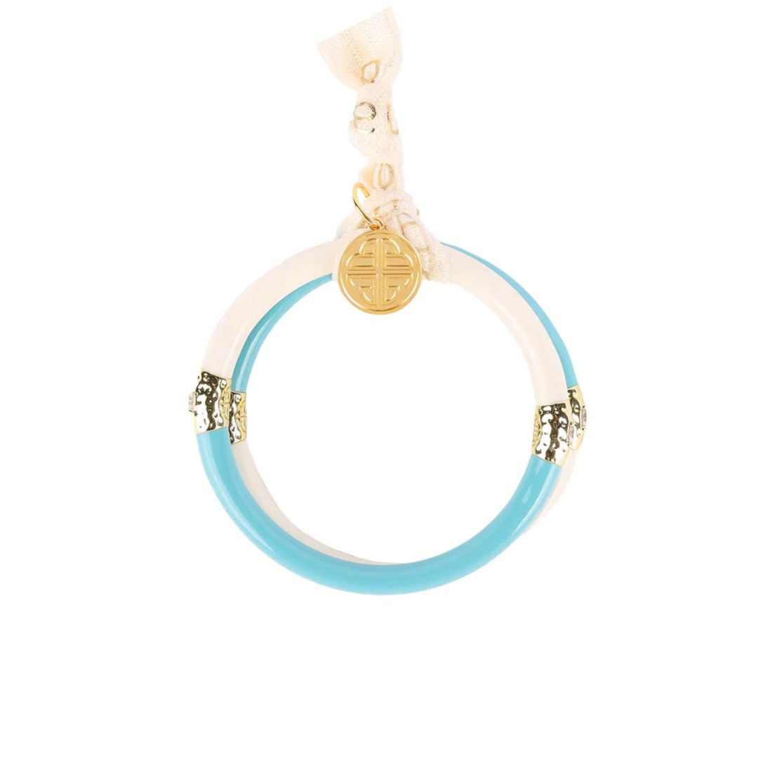 Budha Girl Yin & Yang AWB Set of 2 Turq/Ivory