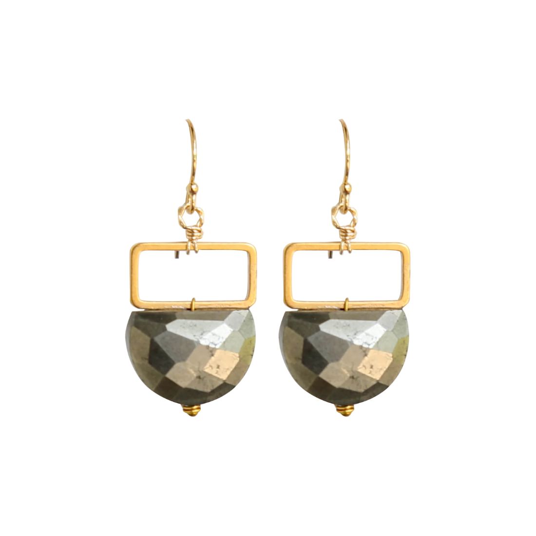 Catherine Page Clutch Pyrite Earring