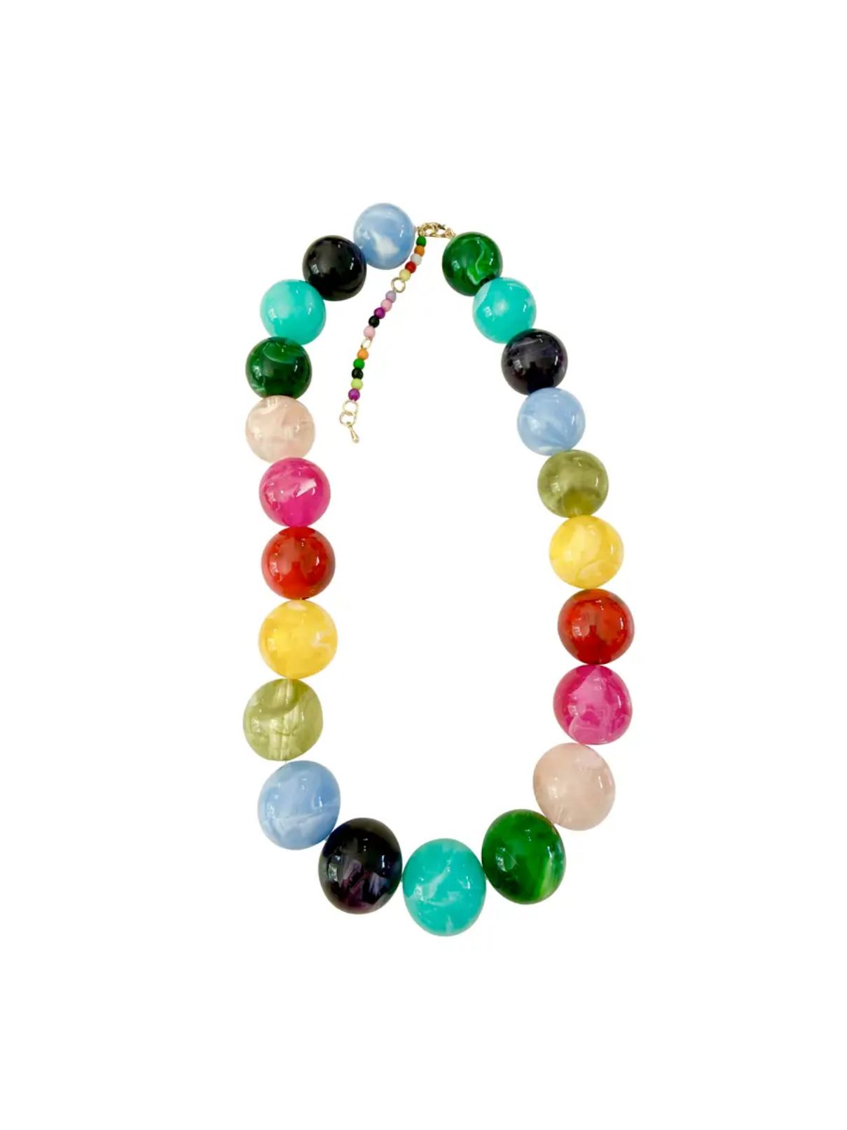 Celia Chunky Beaded Necklace in Multi