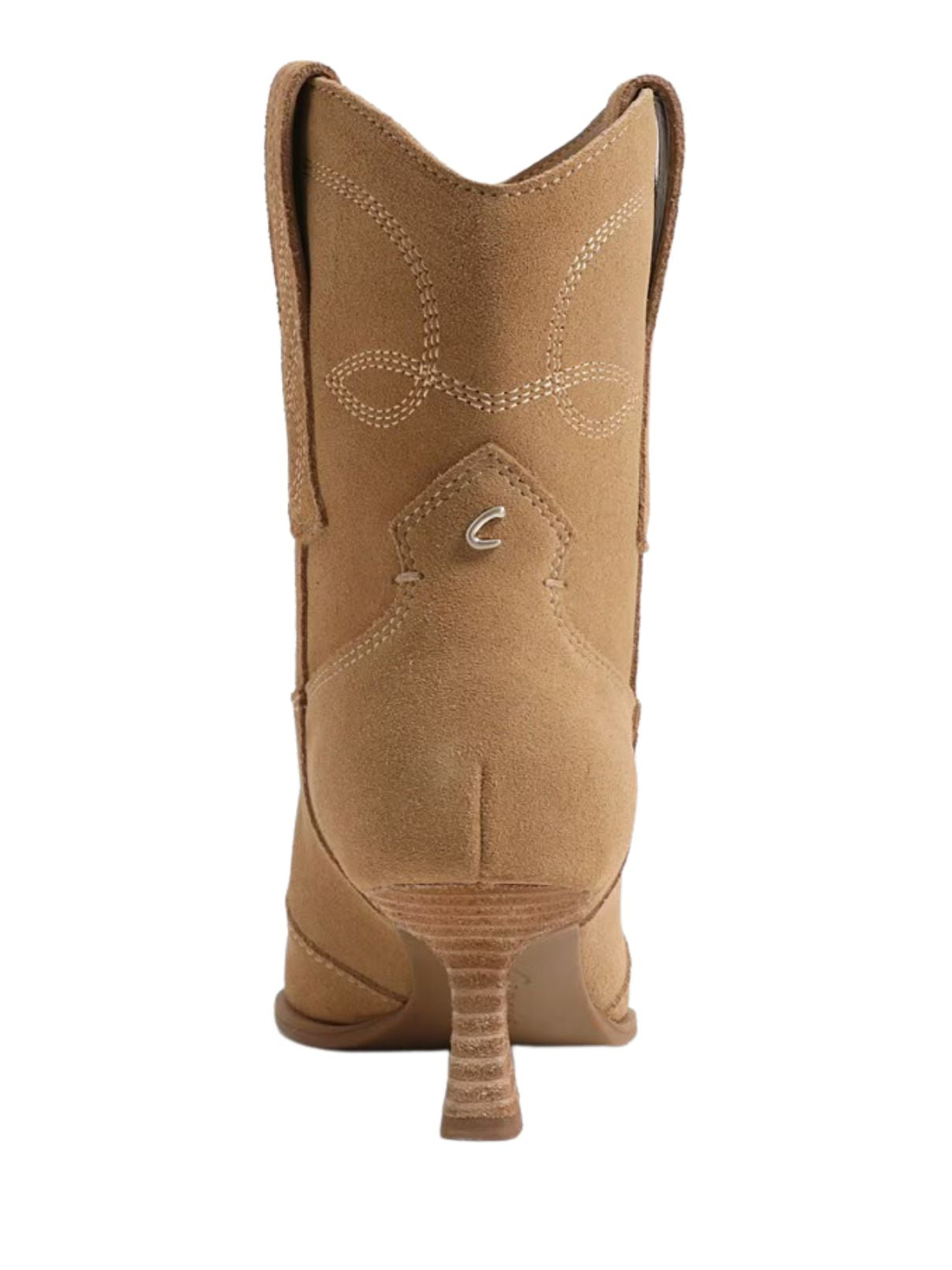 Circus by Sam Edelman Yolanda Suede Western Bootie in Golden Caramel