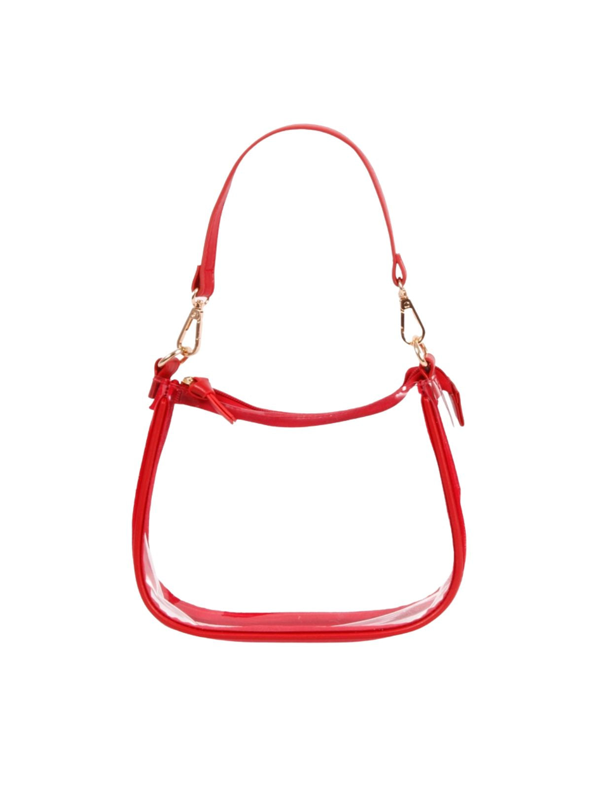 Clara Clear Purse Red