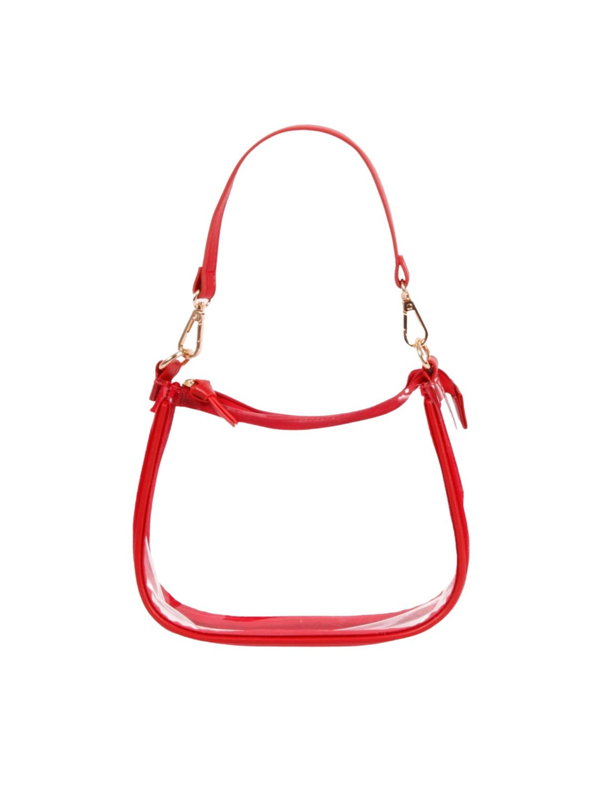 Clara Clear Purse Red
