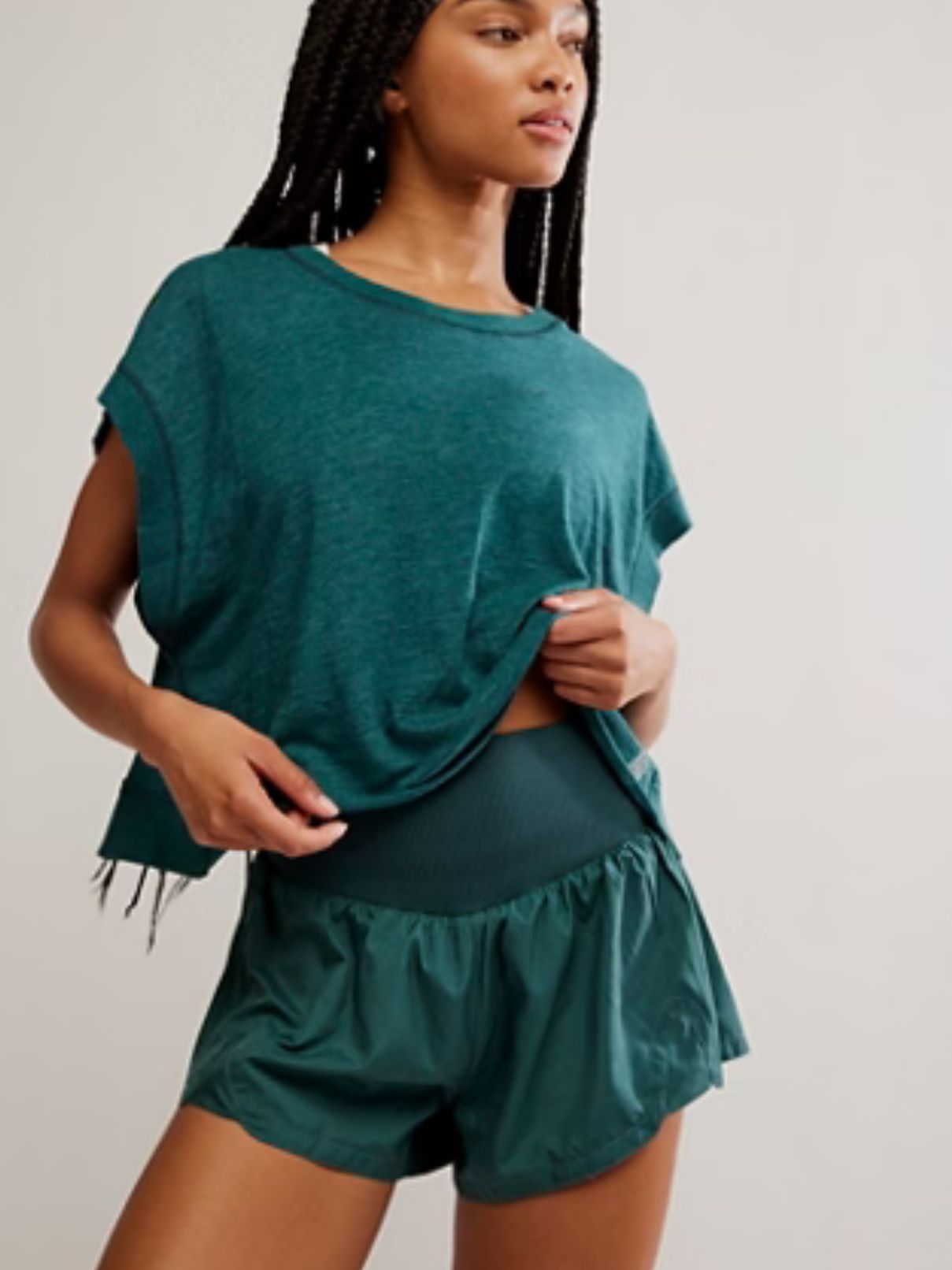 Cotton Island Carpe Diem Short in Evergreen
