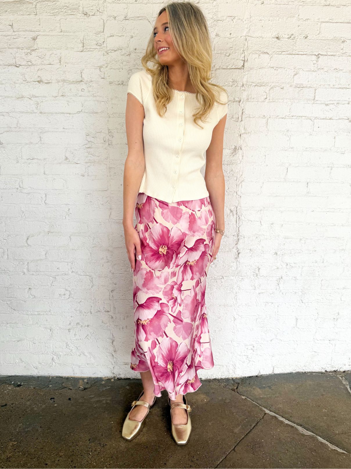 Cotton Island Cherry Blossom Skirt