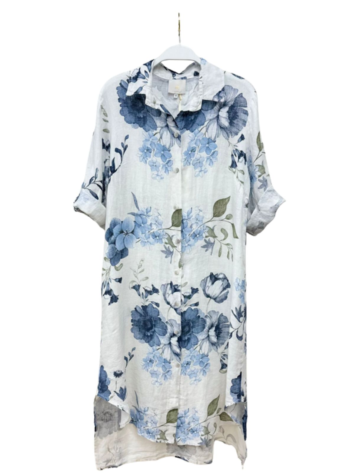Cotton Island Gardenia Print Tunic Dress
