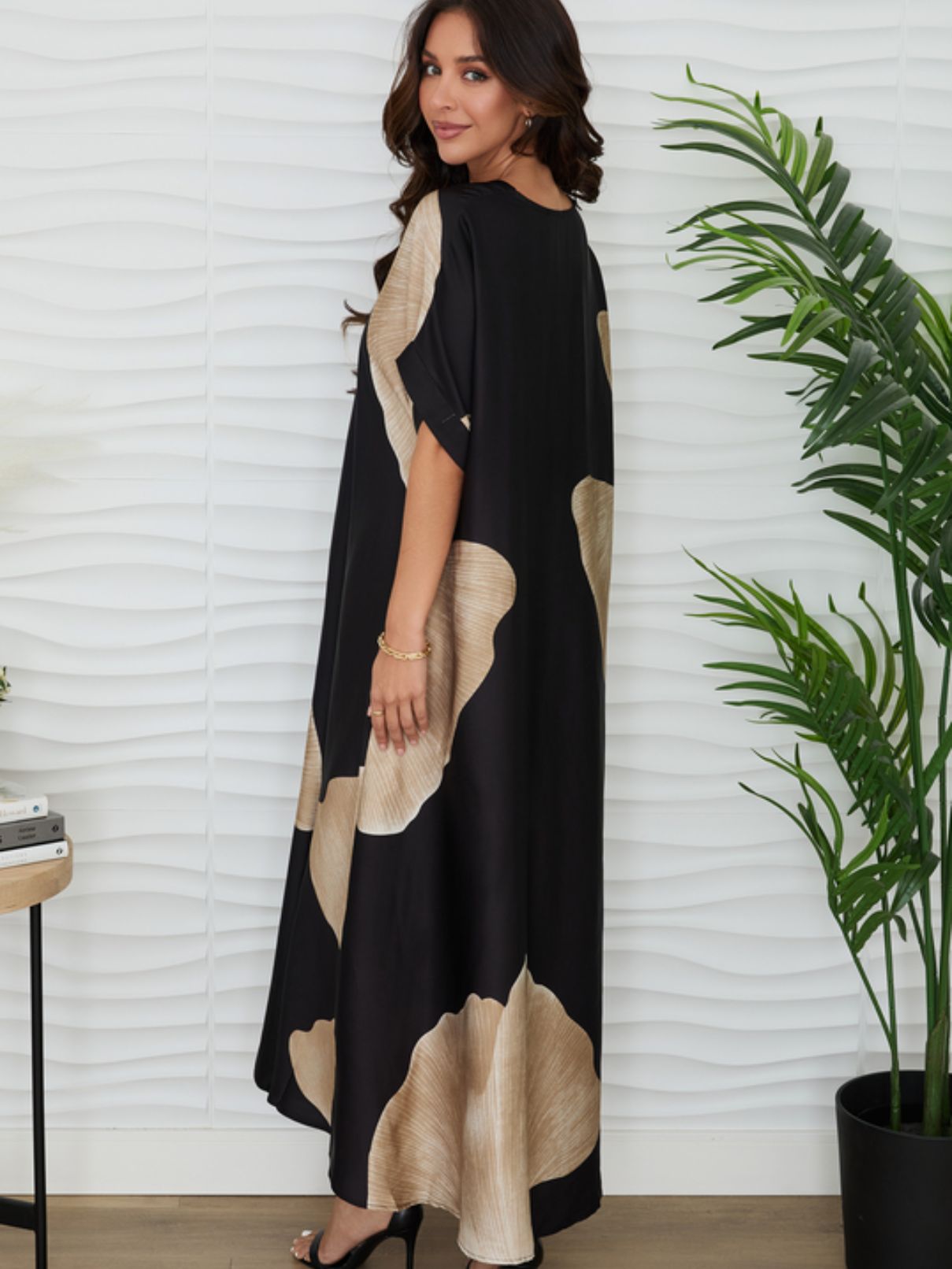 Cotton Island Ginko Print Maxi