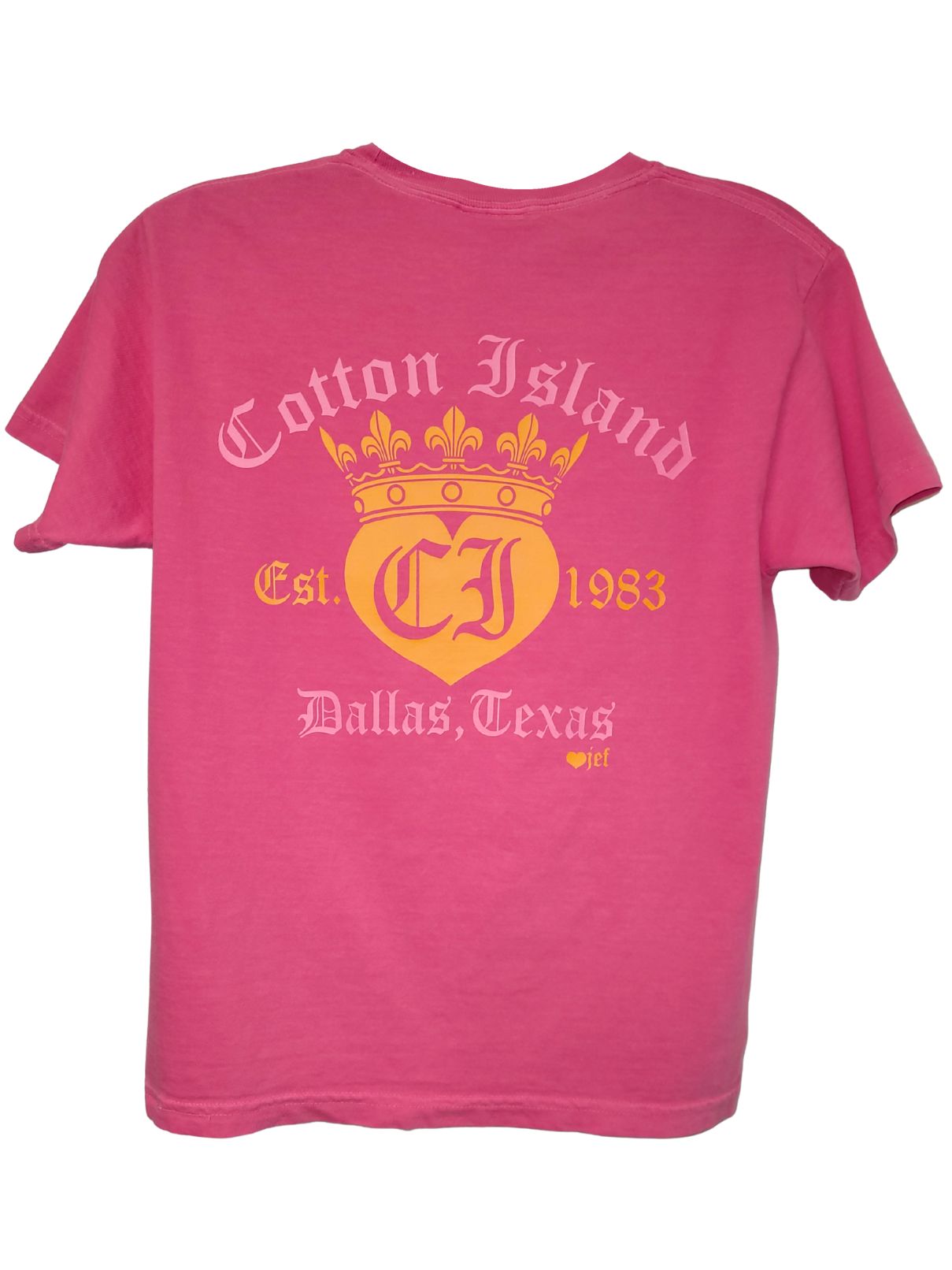 Cotton Island S/S Crunchberry Comfort Colors in Orange/Pink