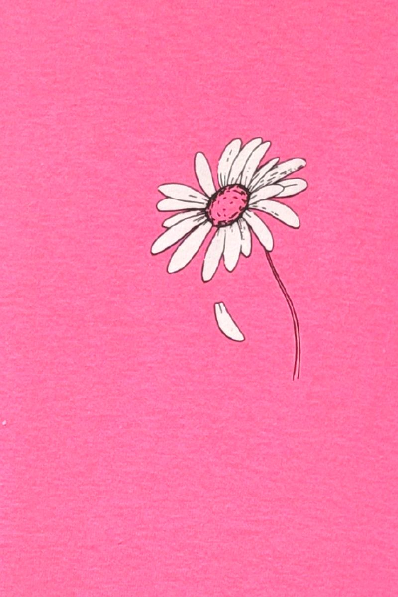 Cotton Island S/S Daisy Tee in Barbie