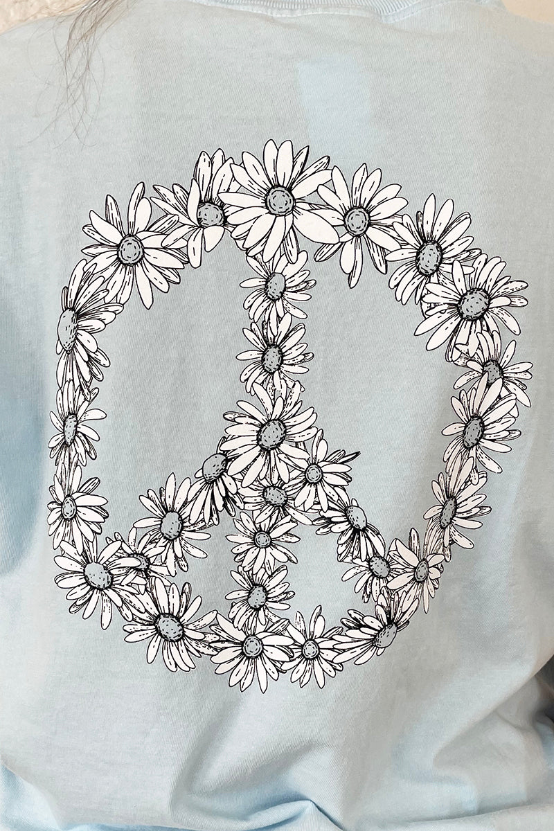 Cotton Island S/S Daisy Tee in Chambrey
