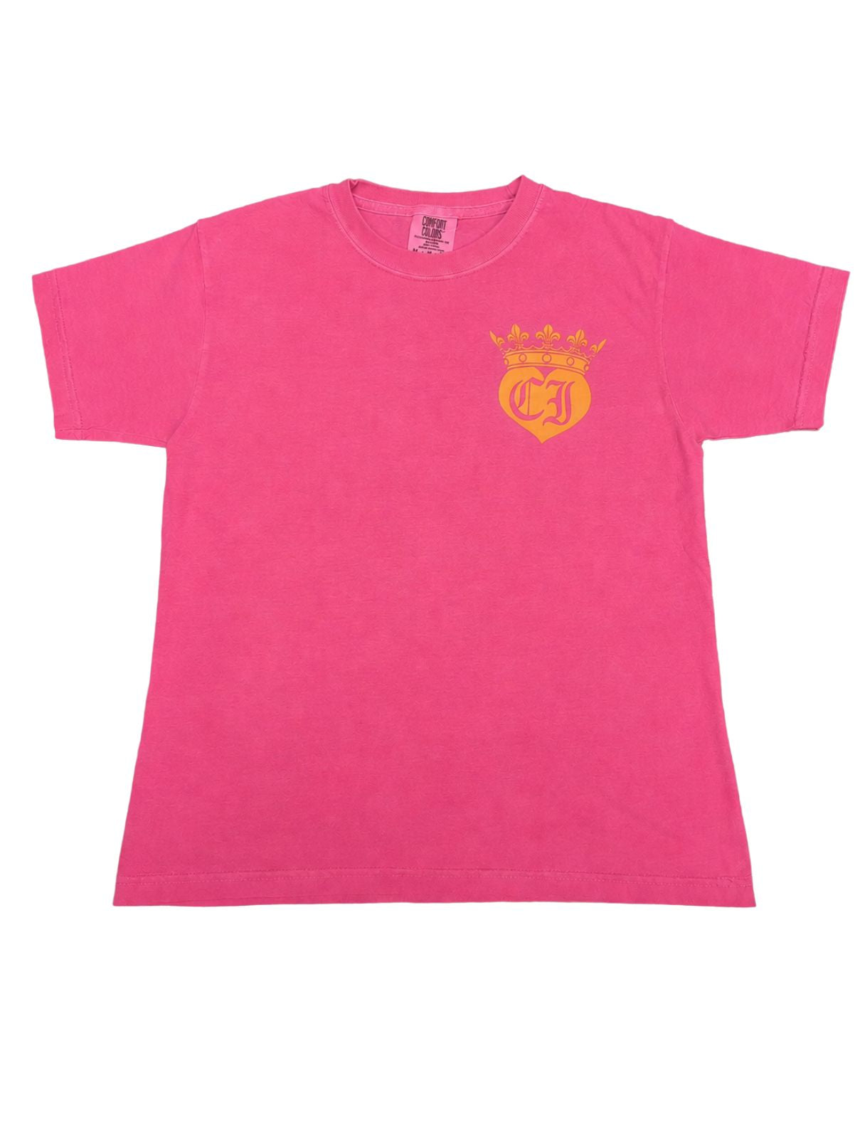 Cotton Island Tee in Crunchberry with Orange/Pink