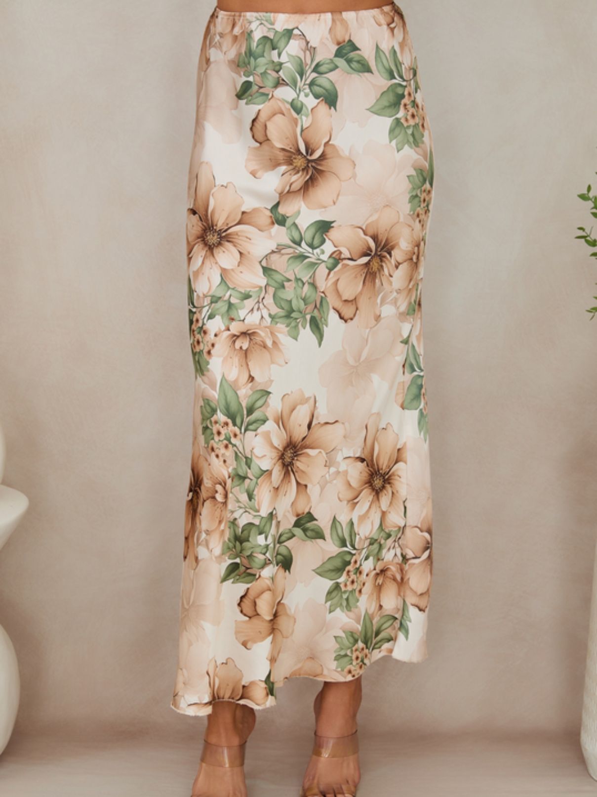 Cotton Island Wild Hibiscus Maxi Skirt