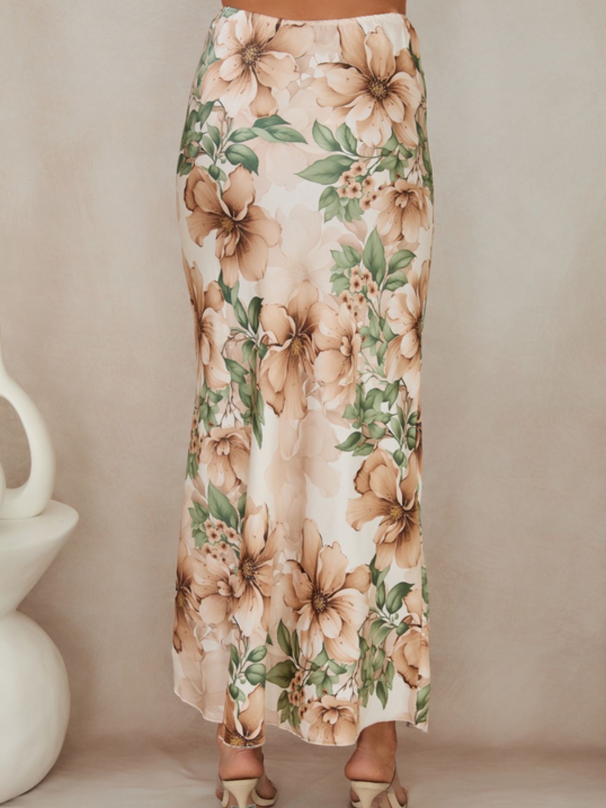 Cotton Island Wild Hibiscus Maxi Skirt