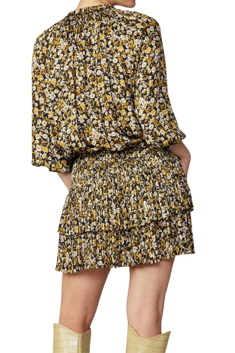 Current Air L/S Floral Mini in Black