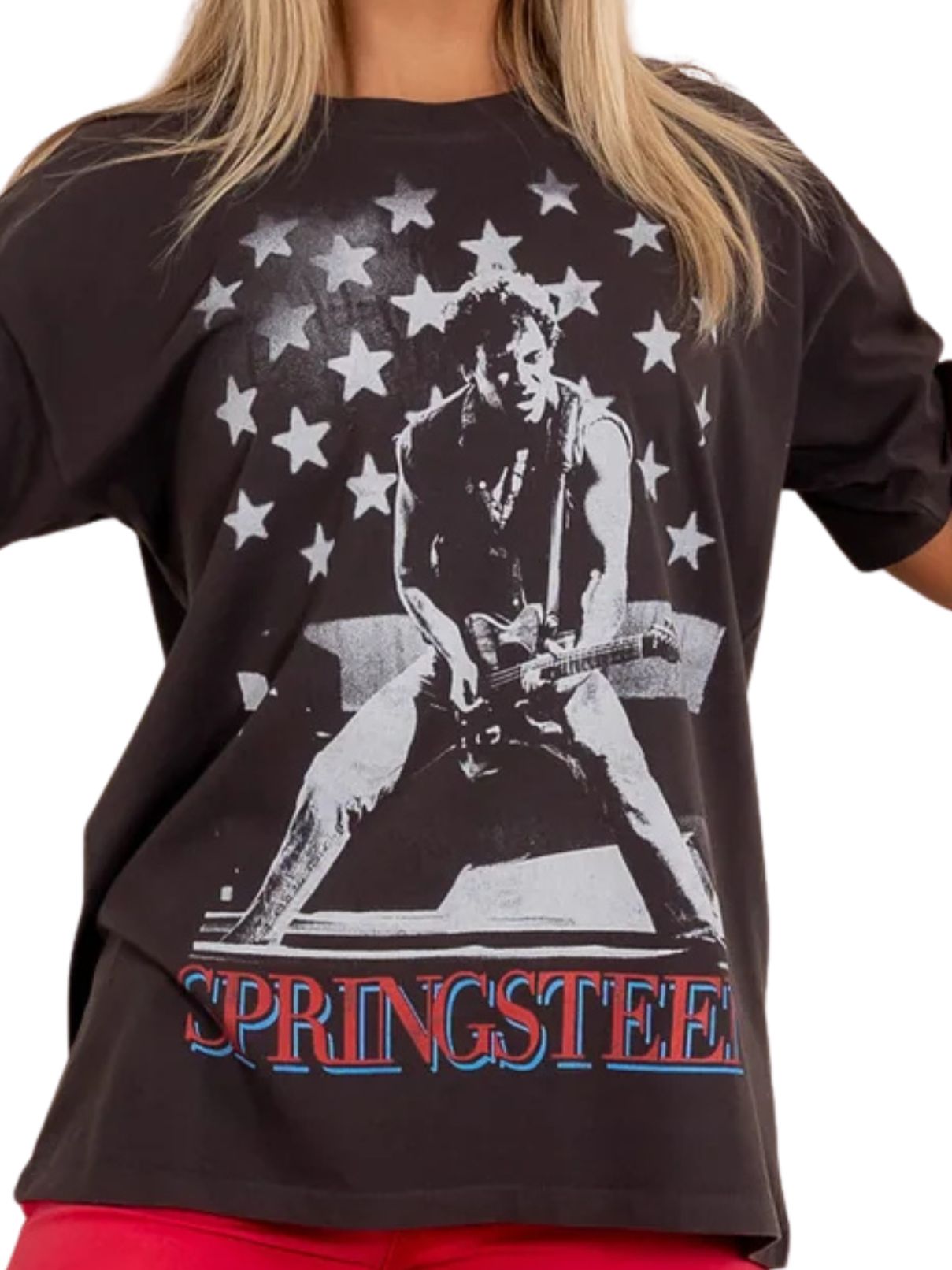 DAYDREAMER Bruce Springsteen Rockin America Merch Tee in Black