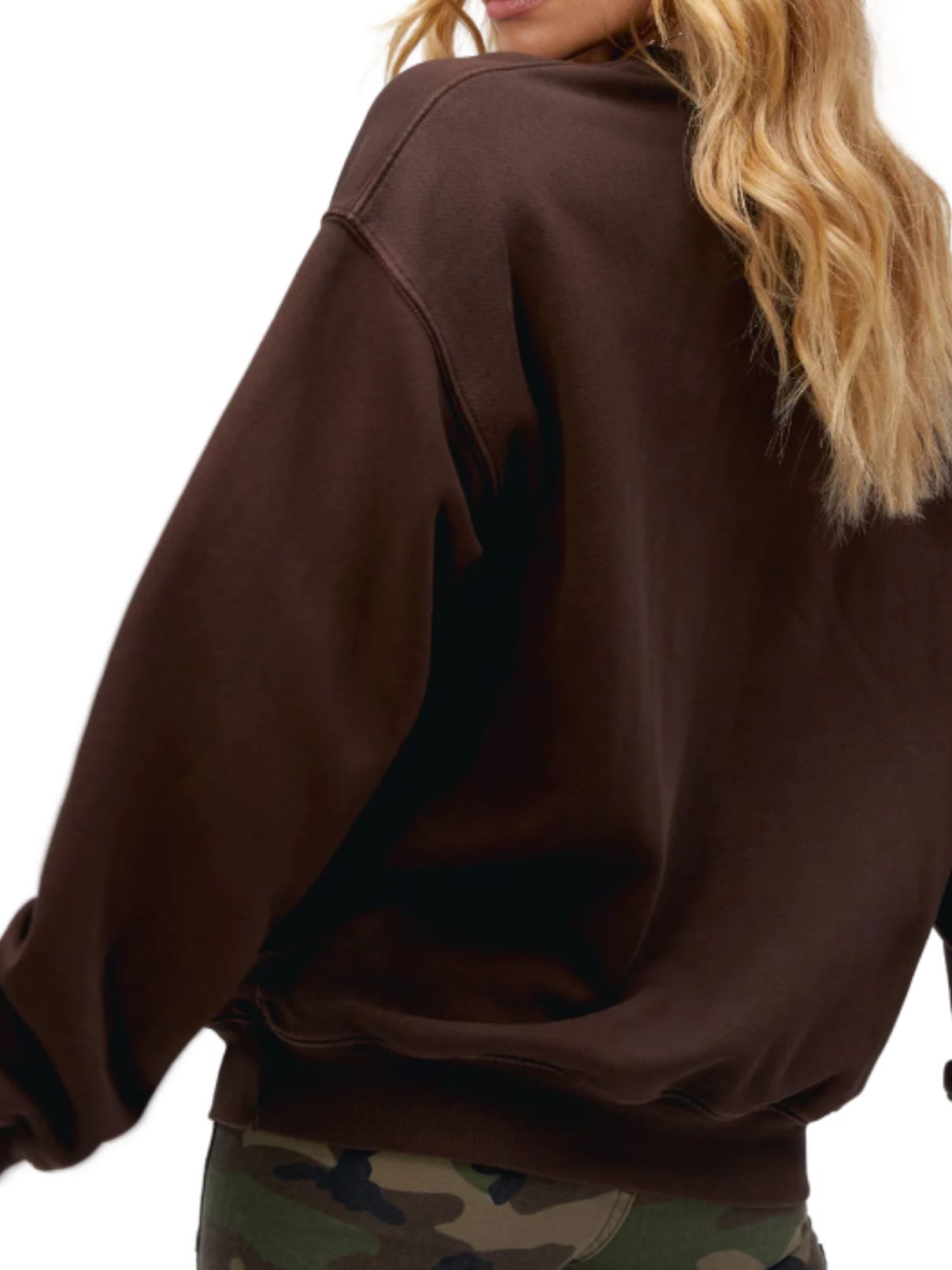 DAYDREAMER Elton John Heart Glasses Sweatshirt in Coffee