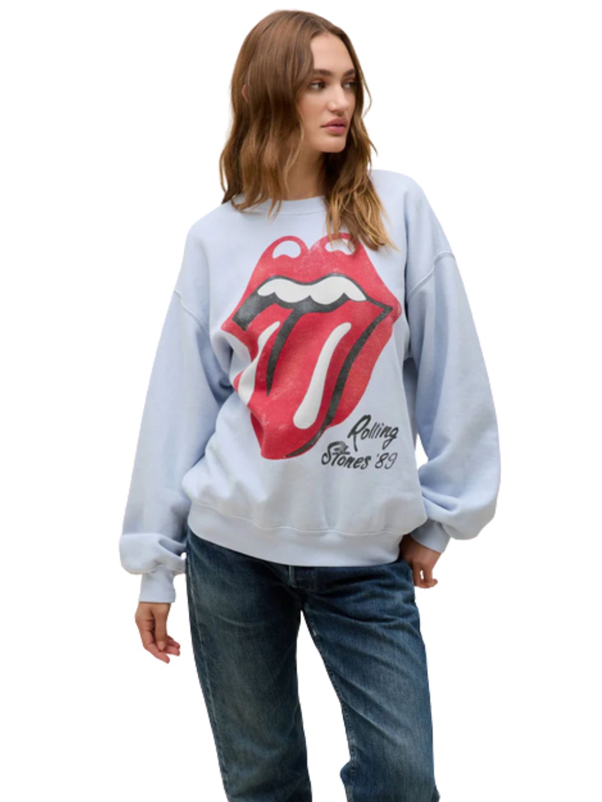 DAYDREAMER Rolling Stones Big Tongue '89 Oversized Sweatshirt