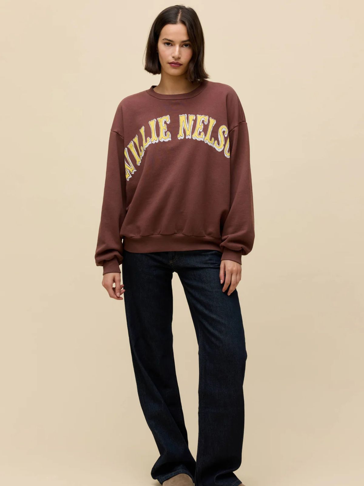 DAYDREAMER Willie Nelson In Austin Oversized Sweatshirt