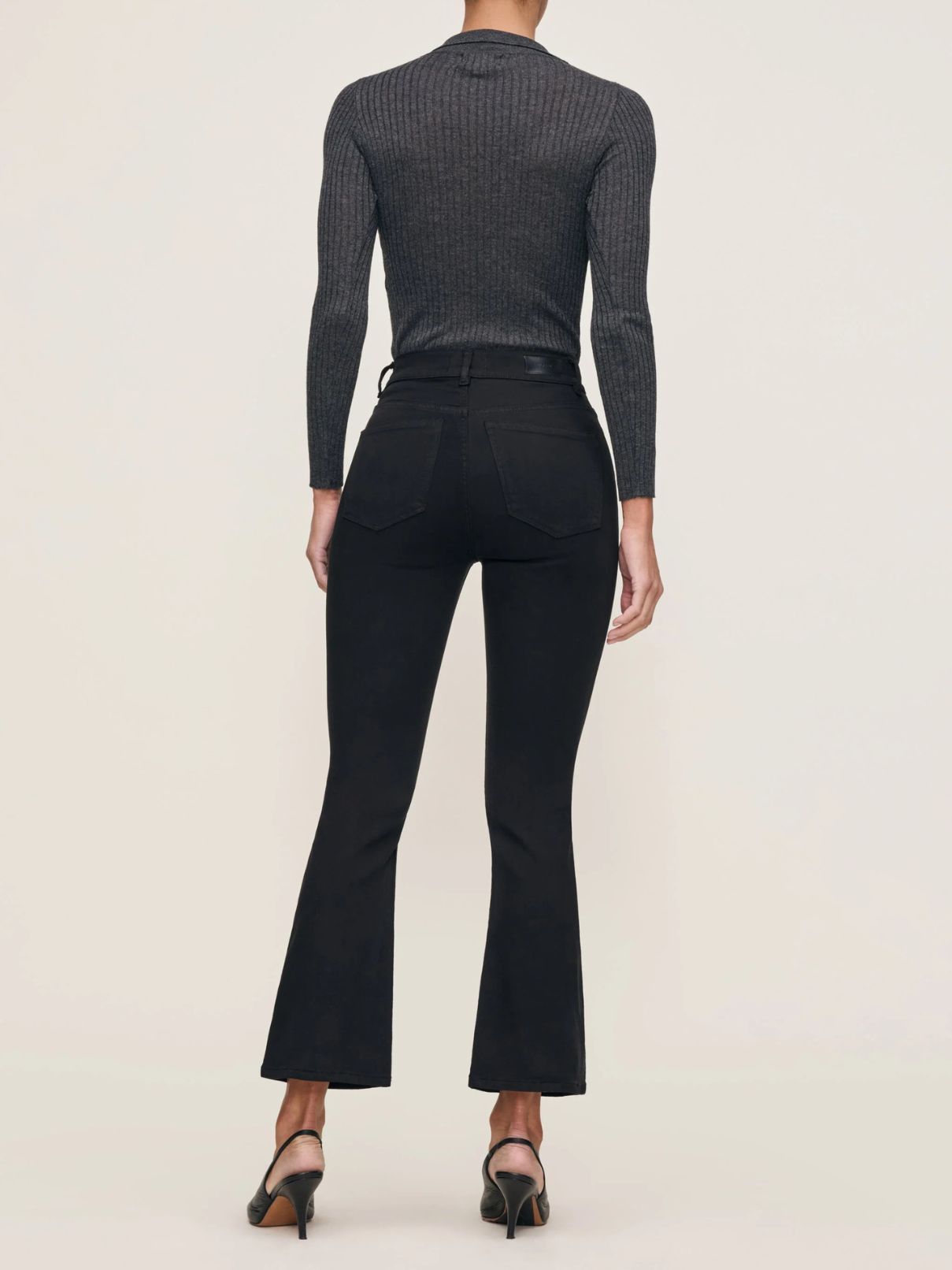 DL 1961 Bridget Boot igh Rise Crop in Hail