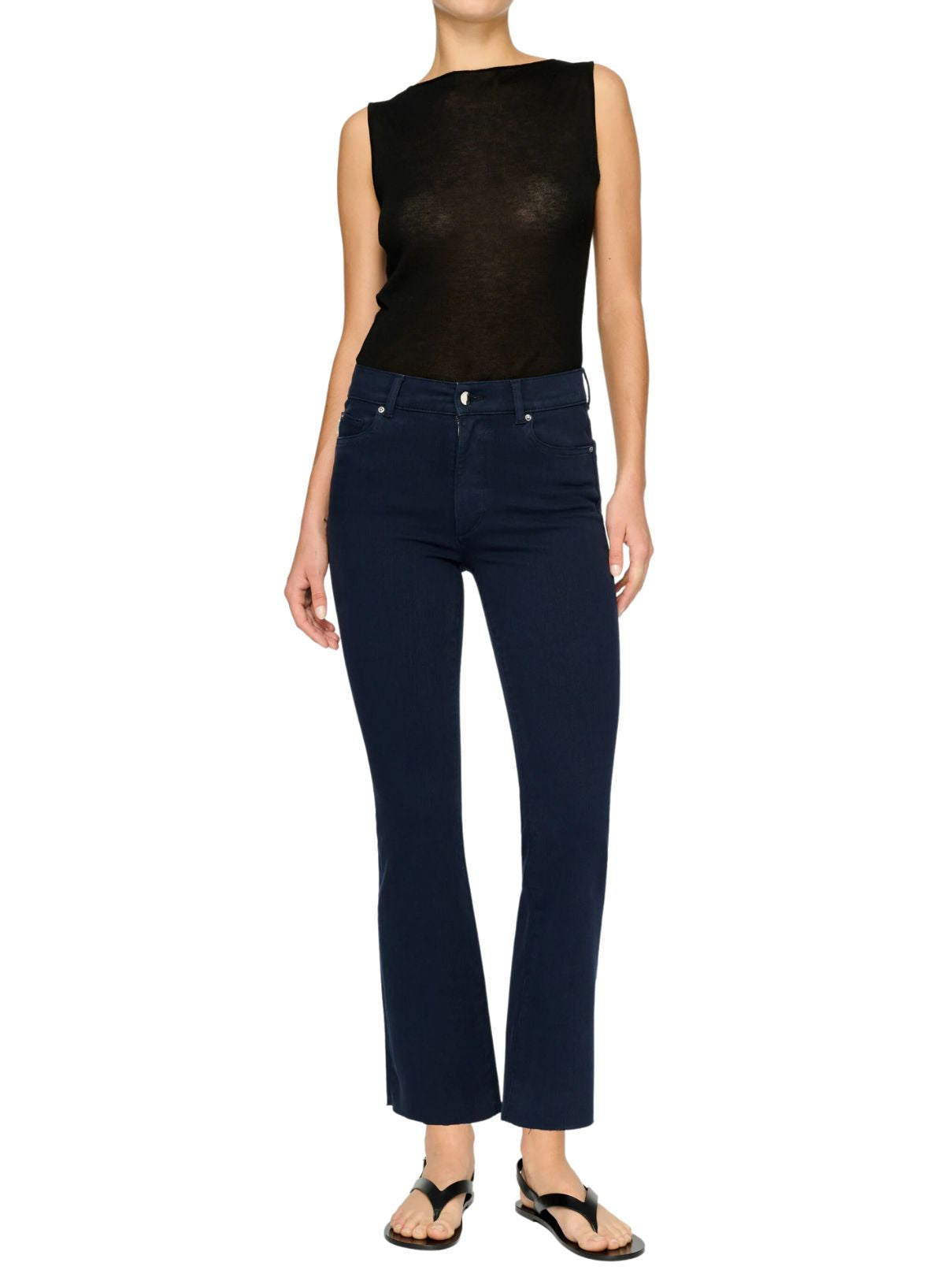 DL 1961 Bridget Crop Boot in Marine