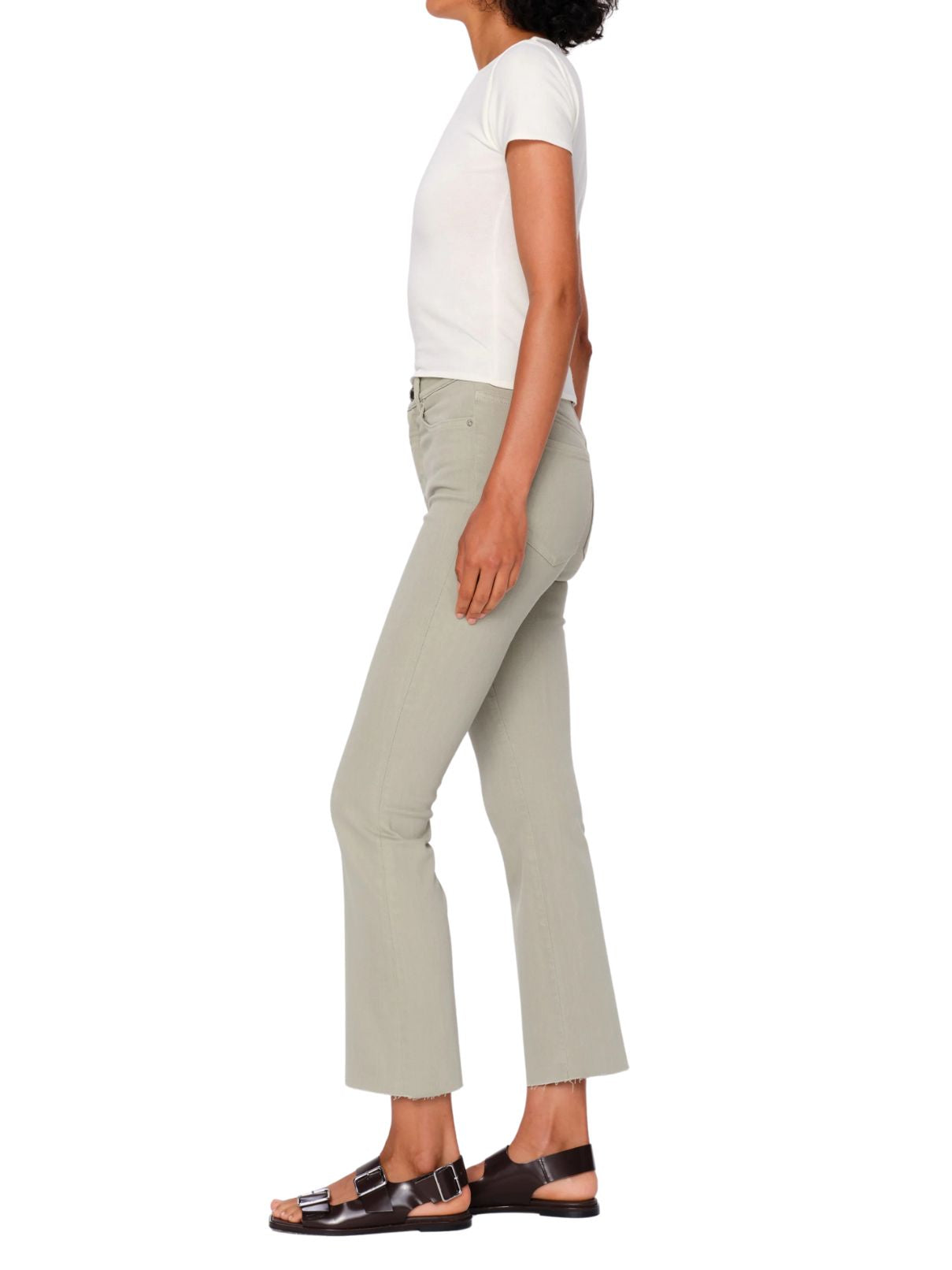 DL 1961 Bridget Hi Rise Crop Jean in Dried Sage