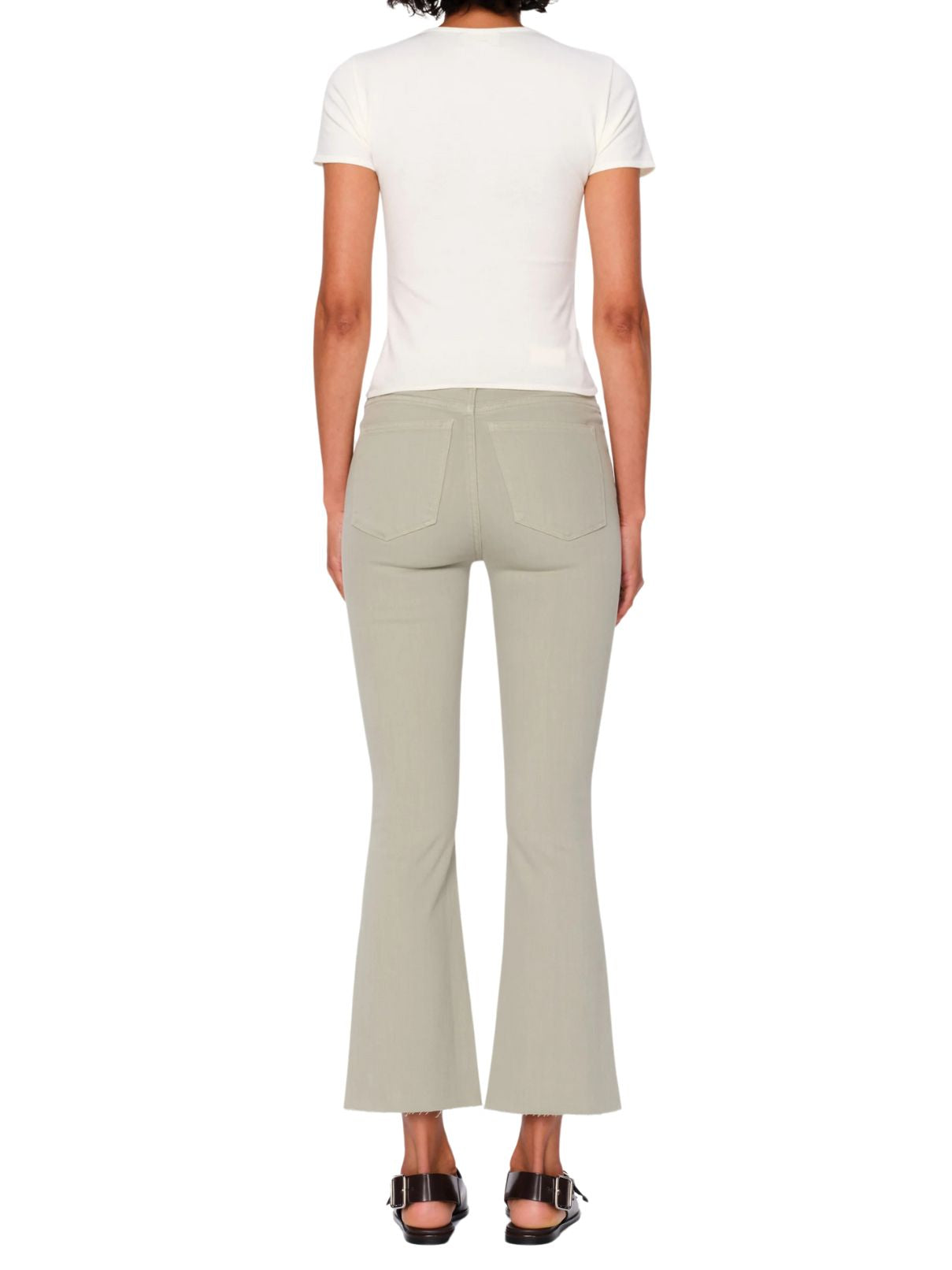DL 1961 Bridget Hi Rise Crop Jean in Dried Sage