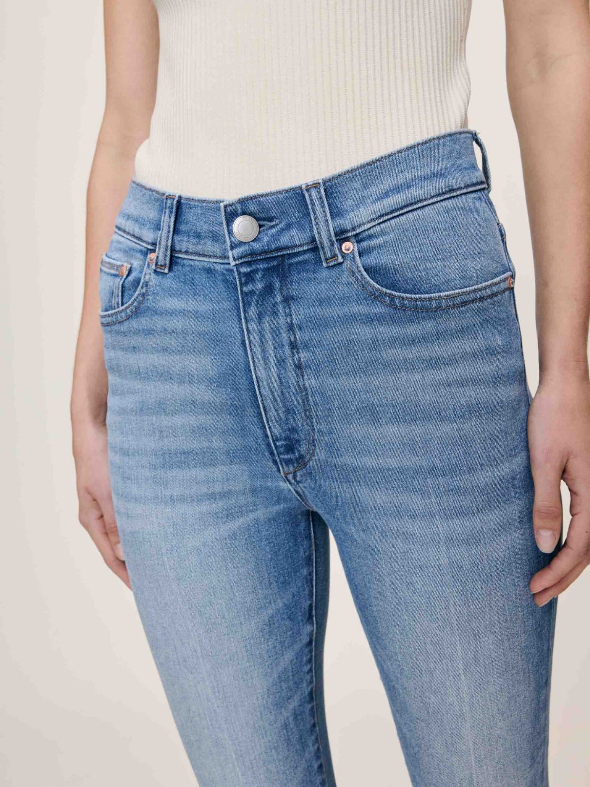 DL 1961 Denim Bridget Boot Hi Rise 33" in Spring Creek