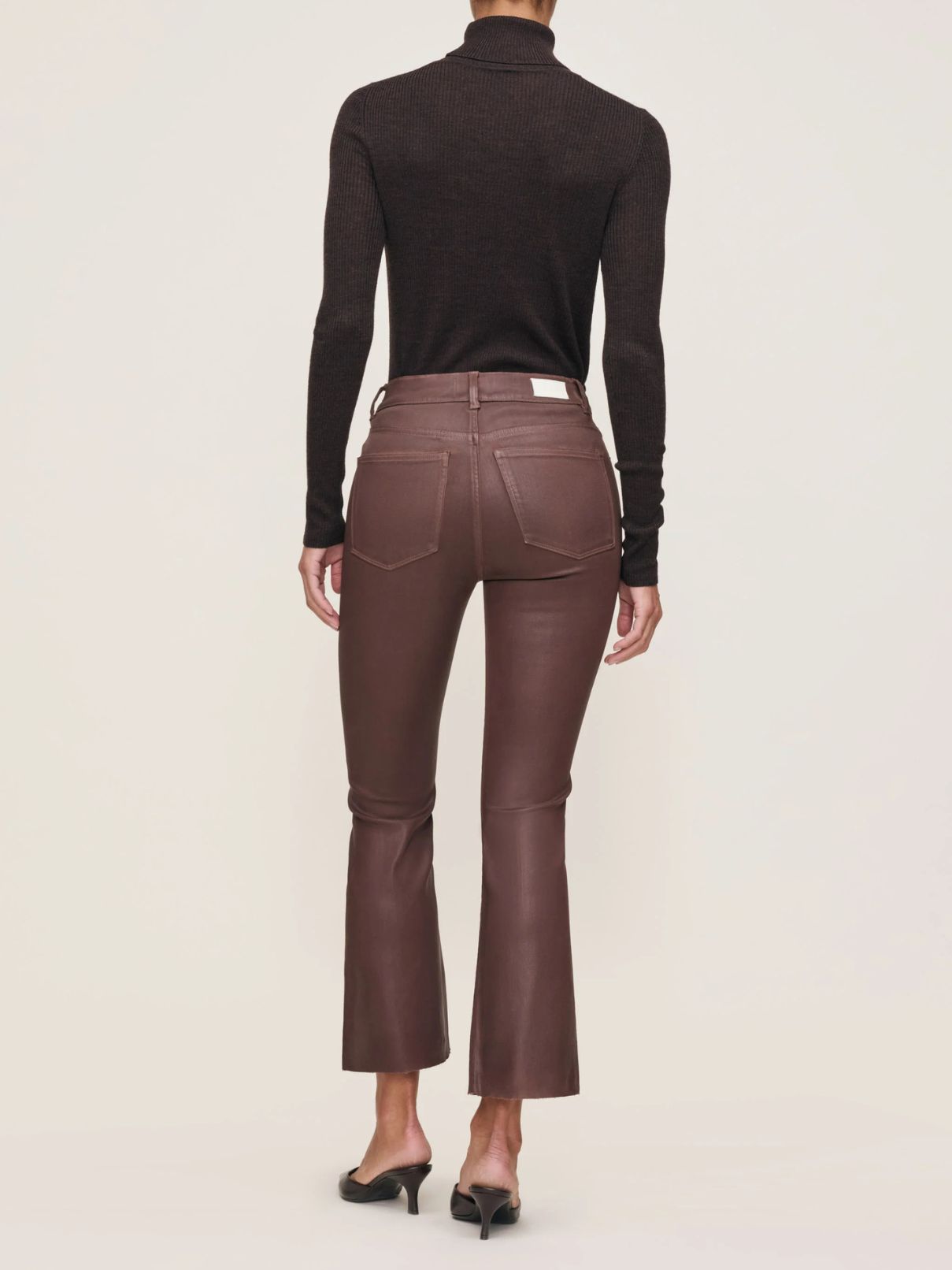 DL 1961 Denim Bridget Boot Hr Crop Jean in Toffee Coated