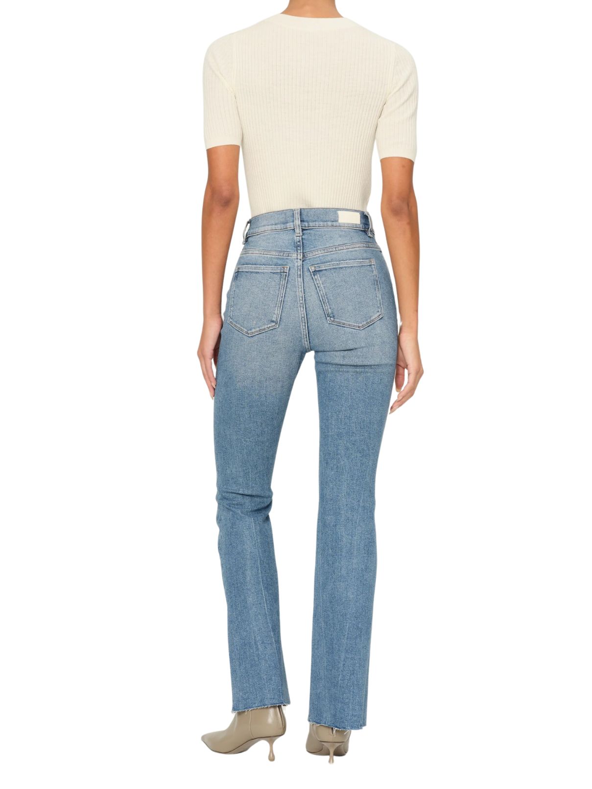 DL 1961 Denim Bridget Crop Boot HR in Ravello
