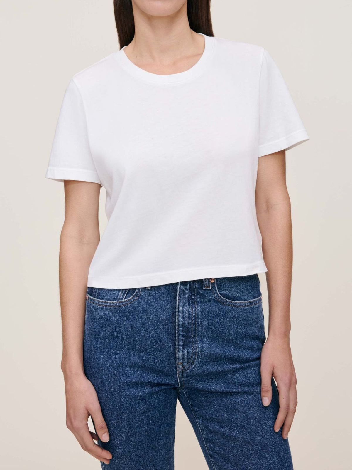 DL 1961 Denim Essential Tee in White