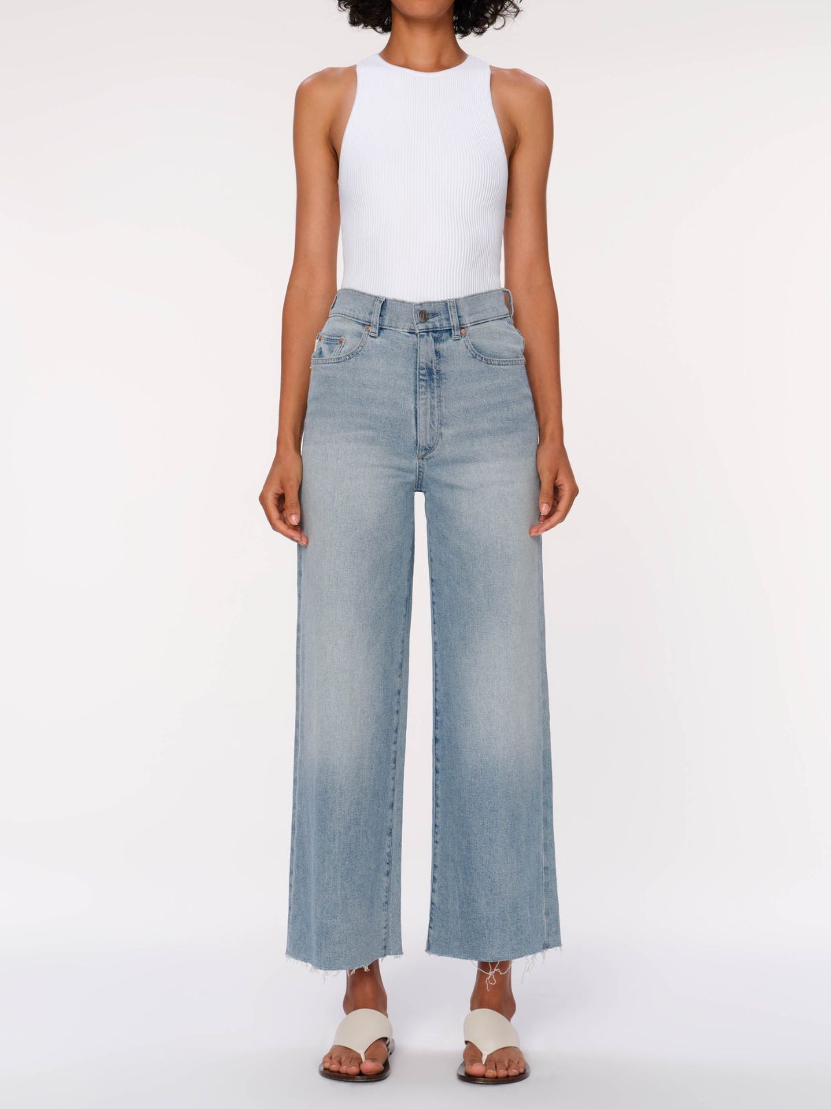 DL 1961 Denim Hepburn Wide Leg Hi Rise in Freshwater