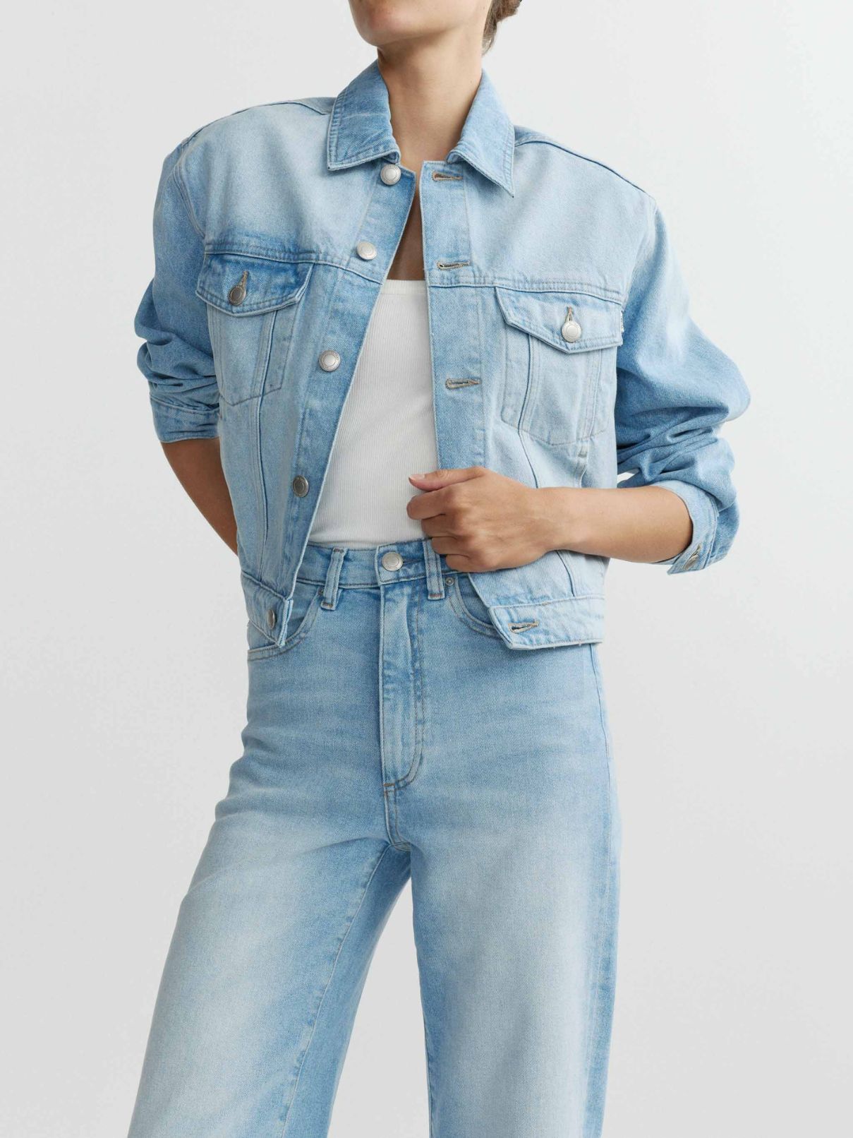 DL 1961 Denim Karmine Refined Wide Leg Jean in Summer Day