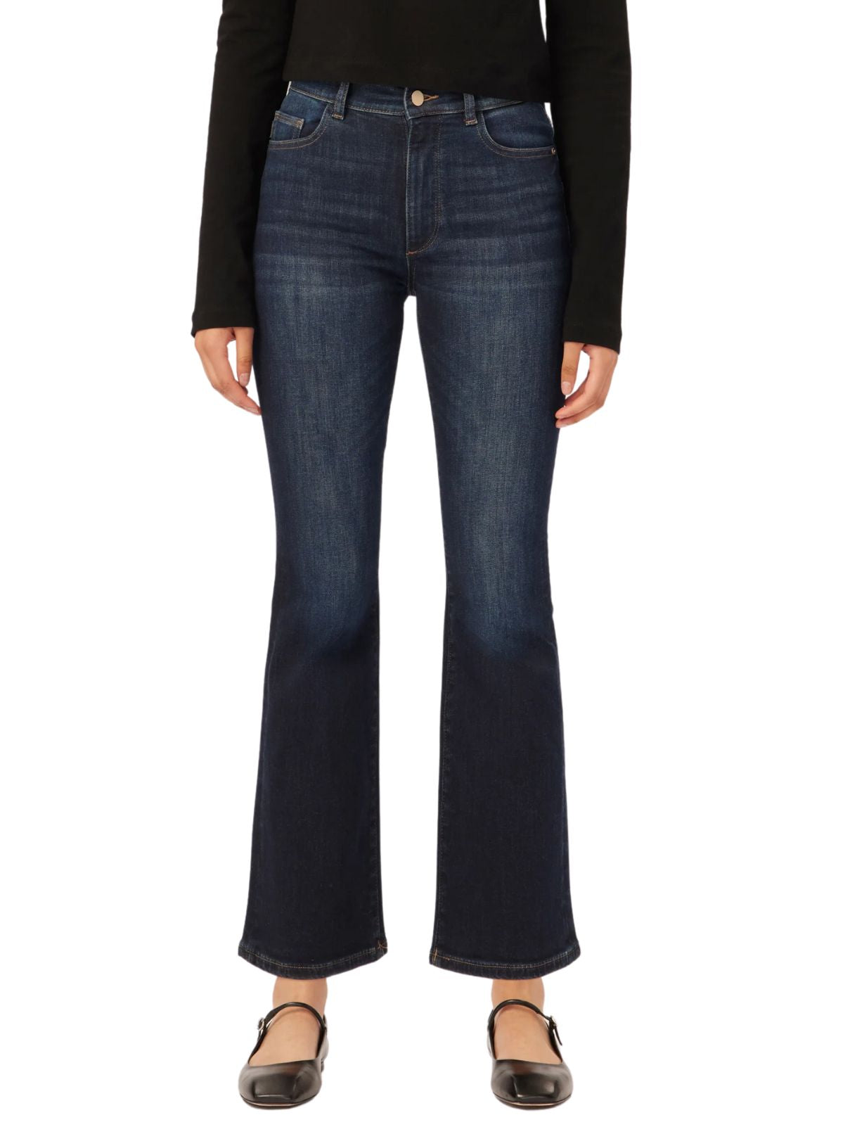 DL1961 Bridget High Rise Crop Boot in Thunderbird