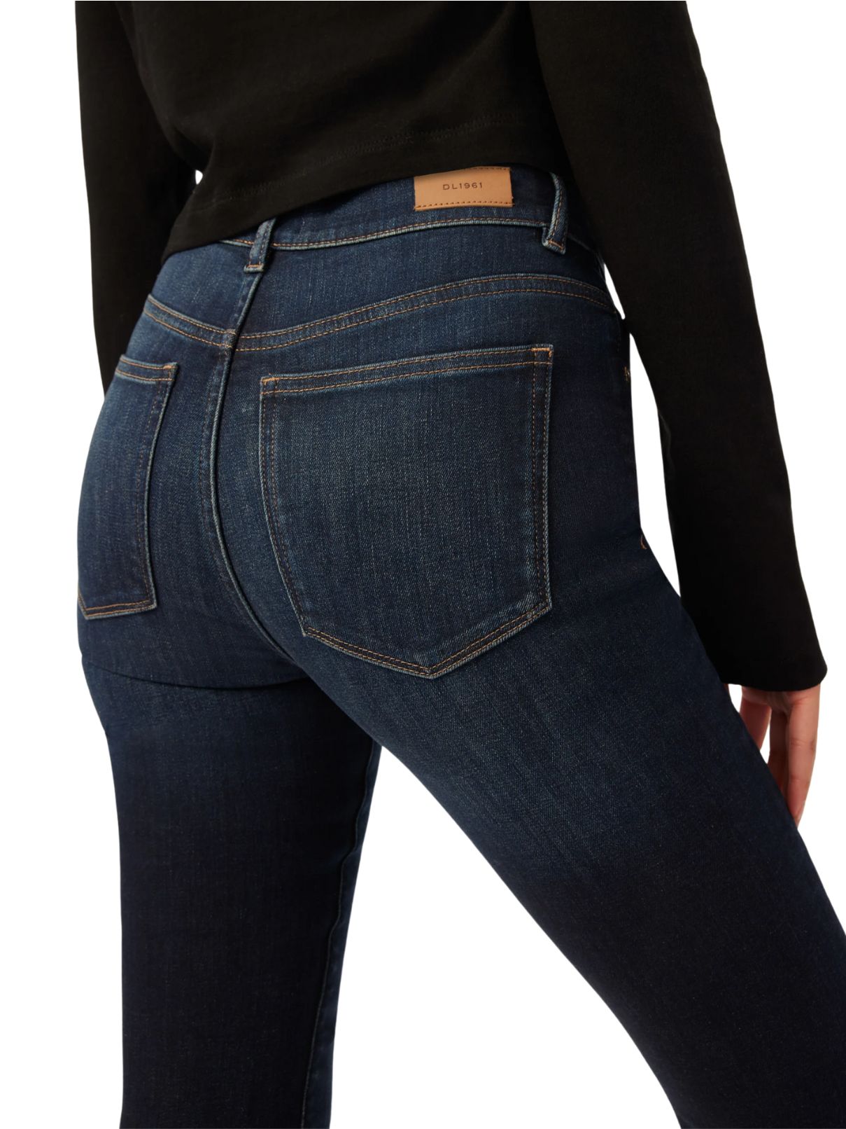 DL1961 Bridget High Rise Crop Boot in Thunderbird