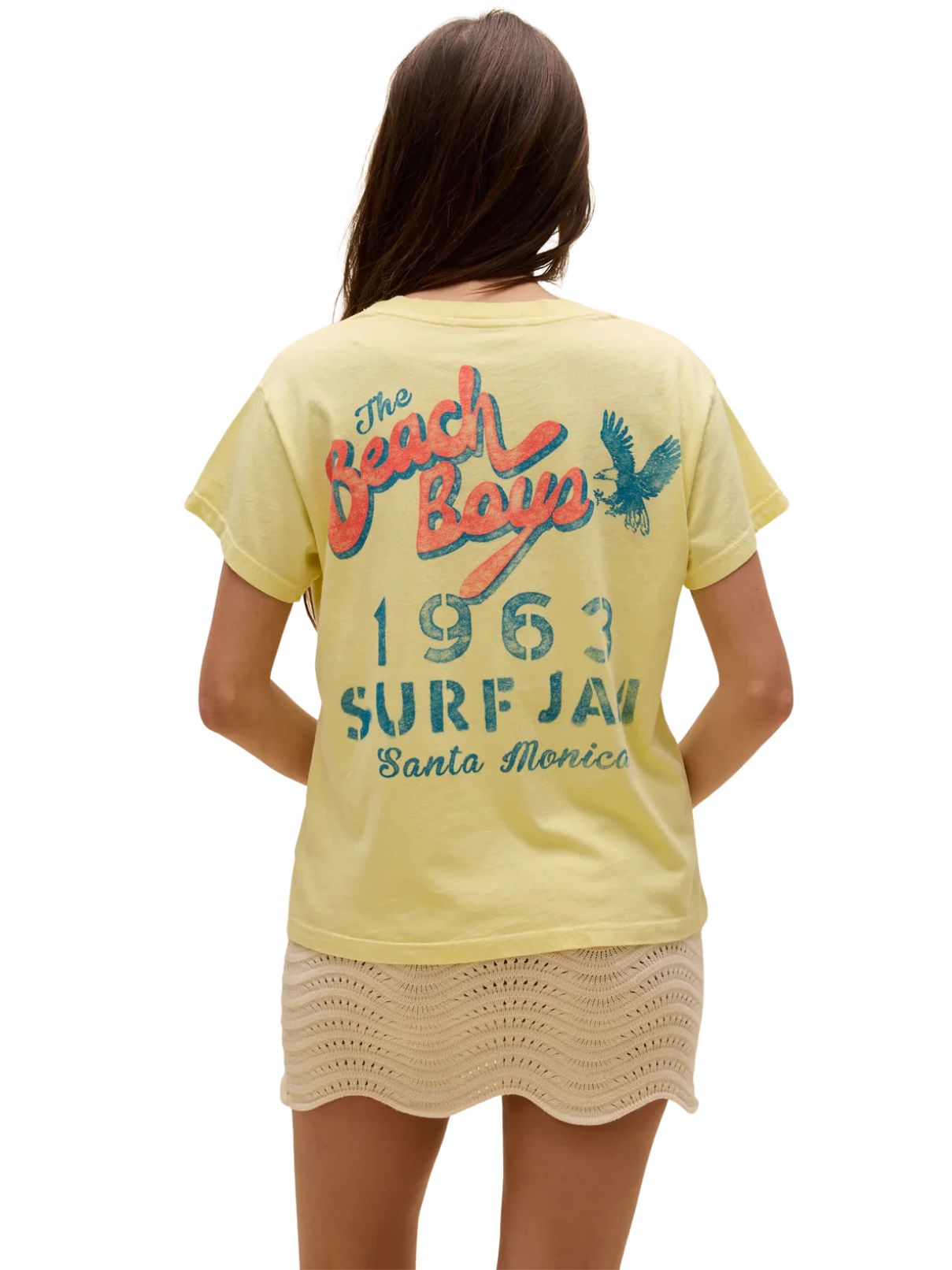Daydreamer The Beach Boys Surf Jam Solo Tee in Lemon
