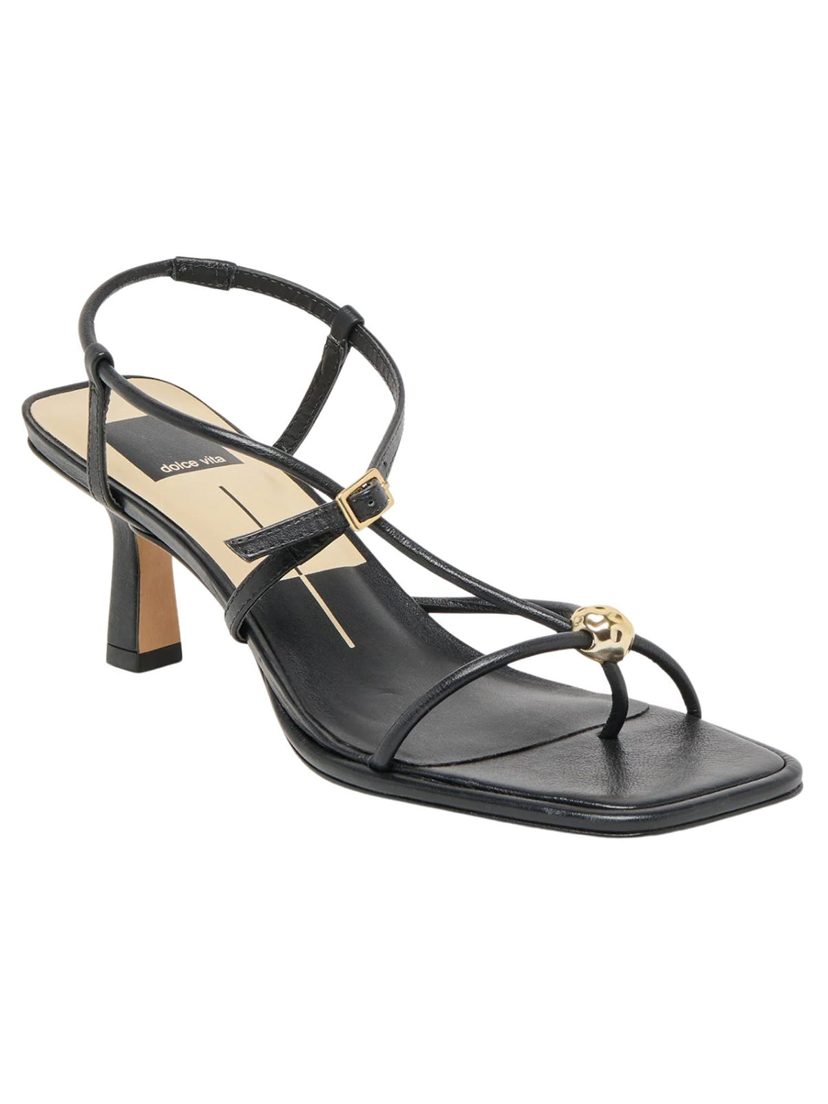 Dolce Vita Mylee Leather Heels in Black