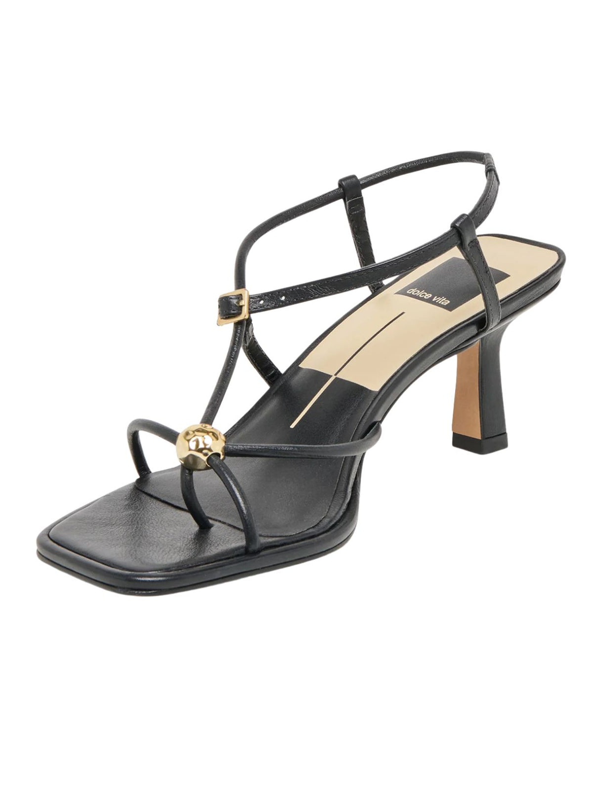 Dolce Vita Mylee Leather Heels in Black