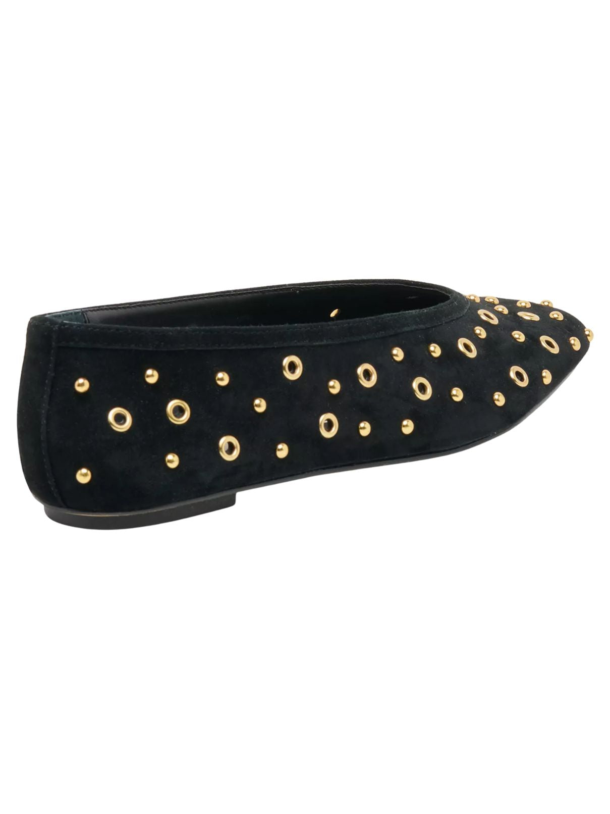 Dolce Vita Caret Stud Slip-On Flats – Onyx Suede