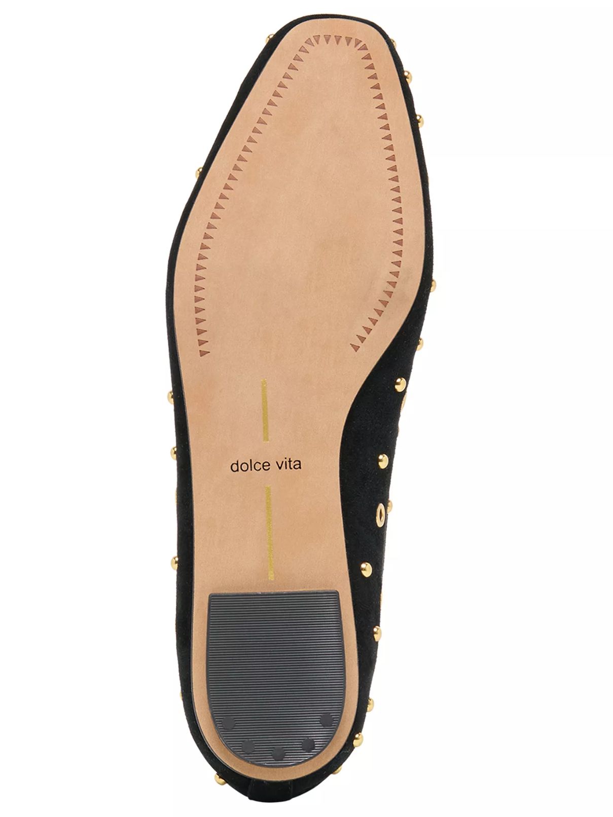 Dolce Vita Caret Stud Slip-On Flats – Onyx Suede