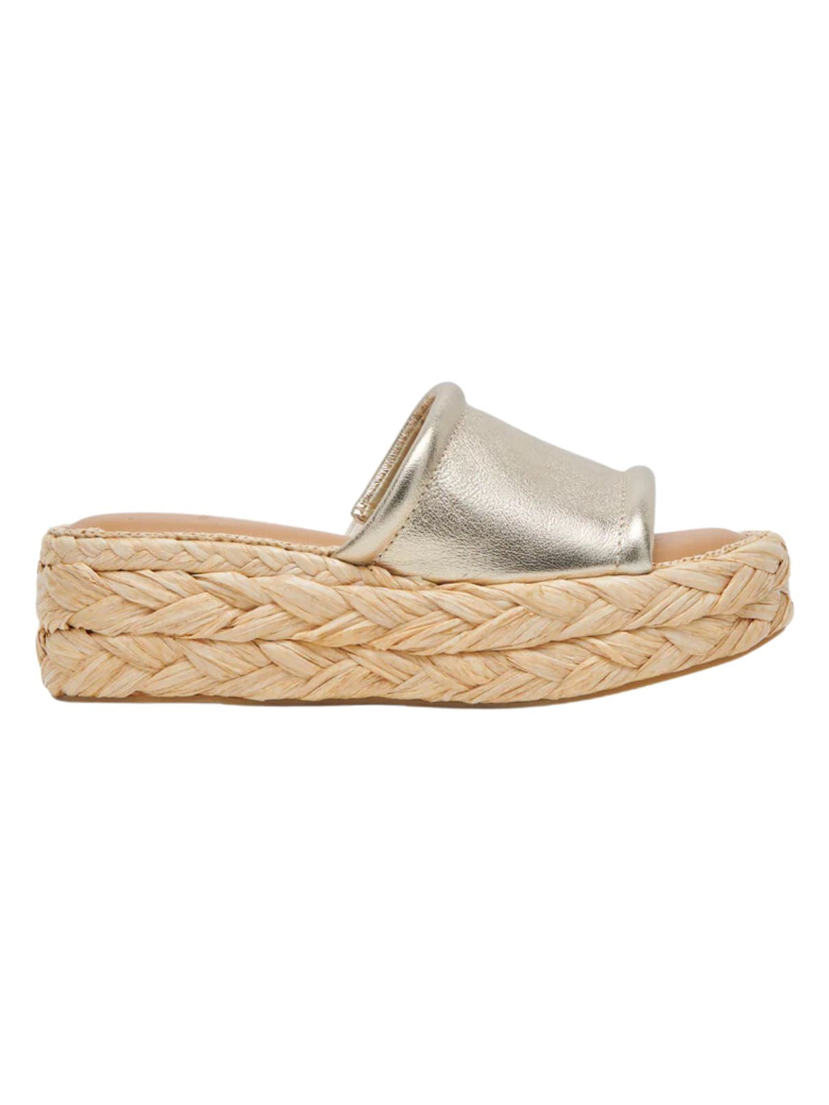 Dolce Vita Chavi Sandal in Lt Gold Metallic Leather