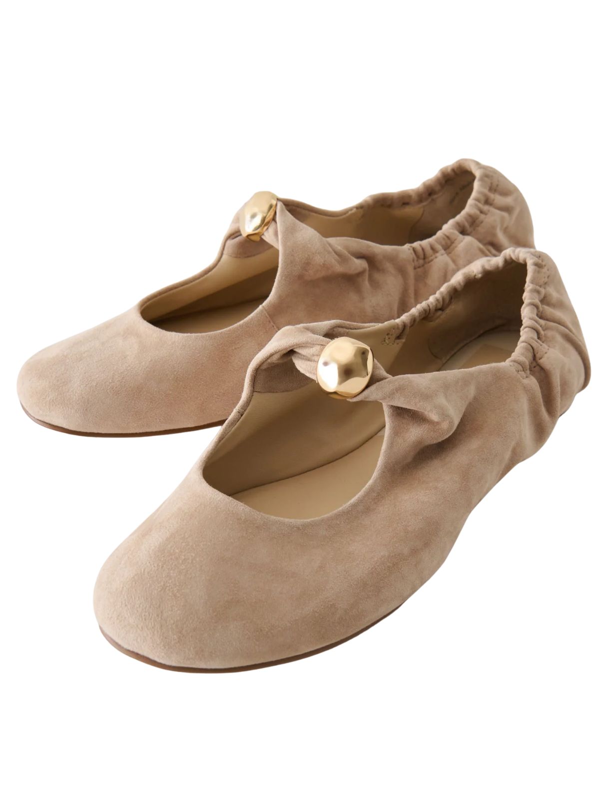 Dolce Vita Cornel Flats in Camel Suede