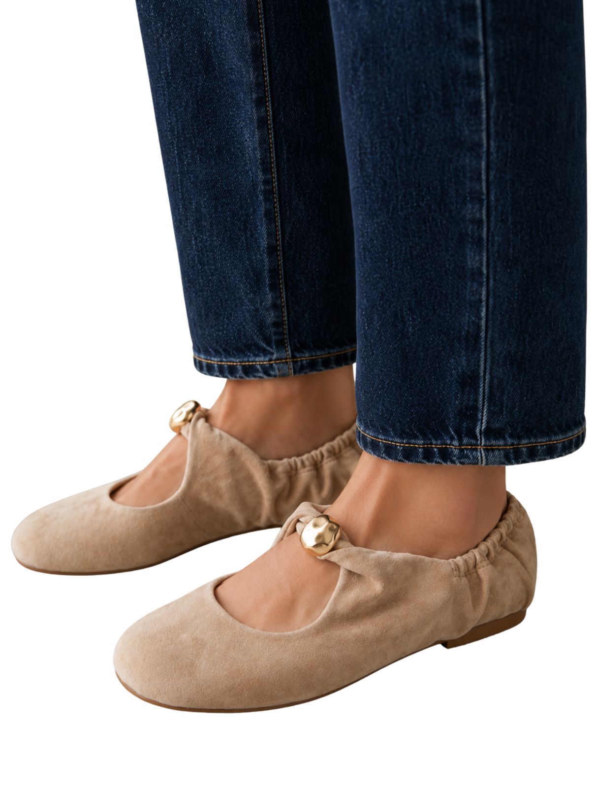 Dolce Vita Cornel Flats in Camel Suede