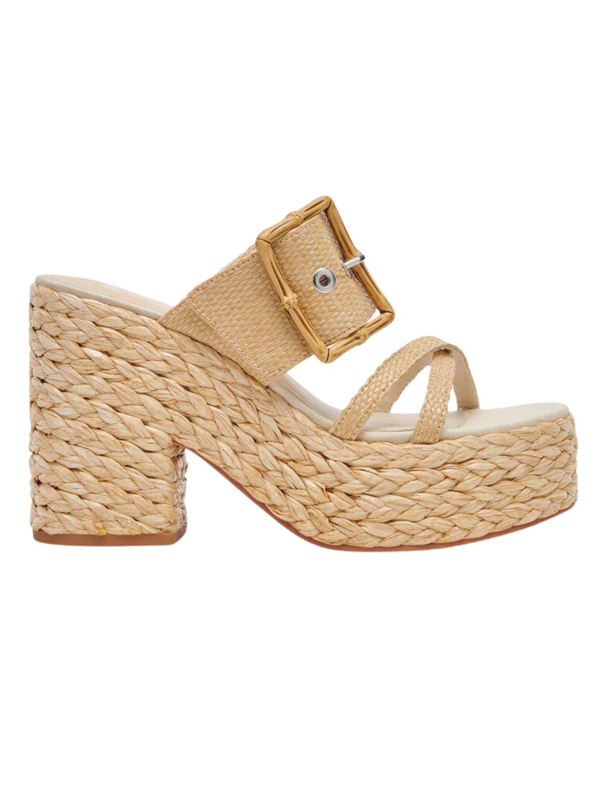 Dolce Vita Edwina Heel in Lt Natural Raffia