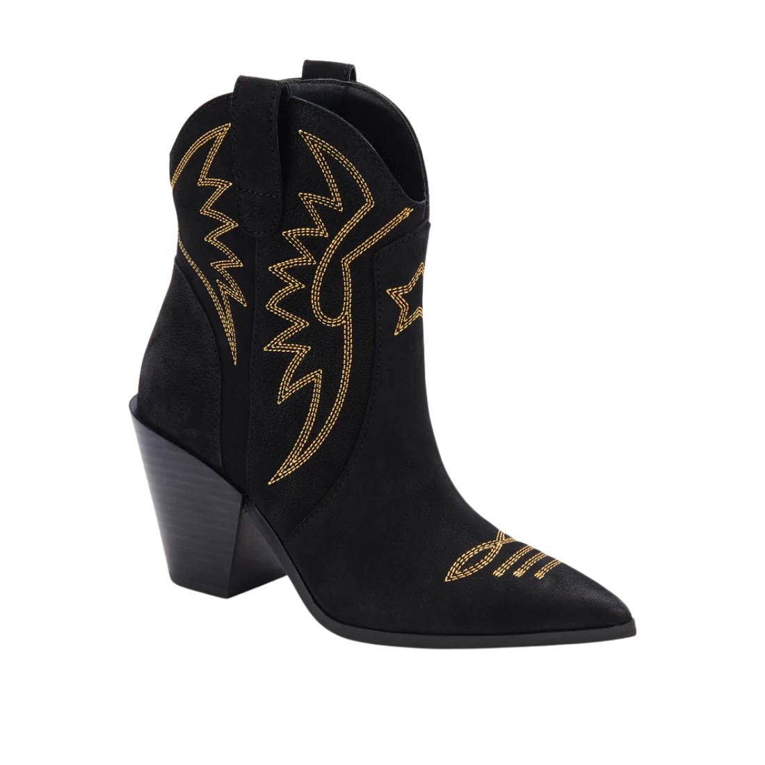 Dolce Vita Ginni Booties in Black Nubuck