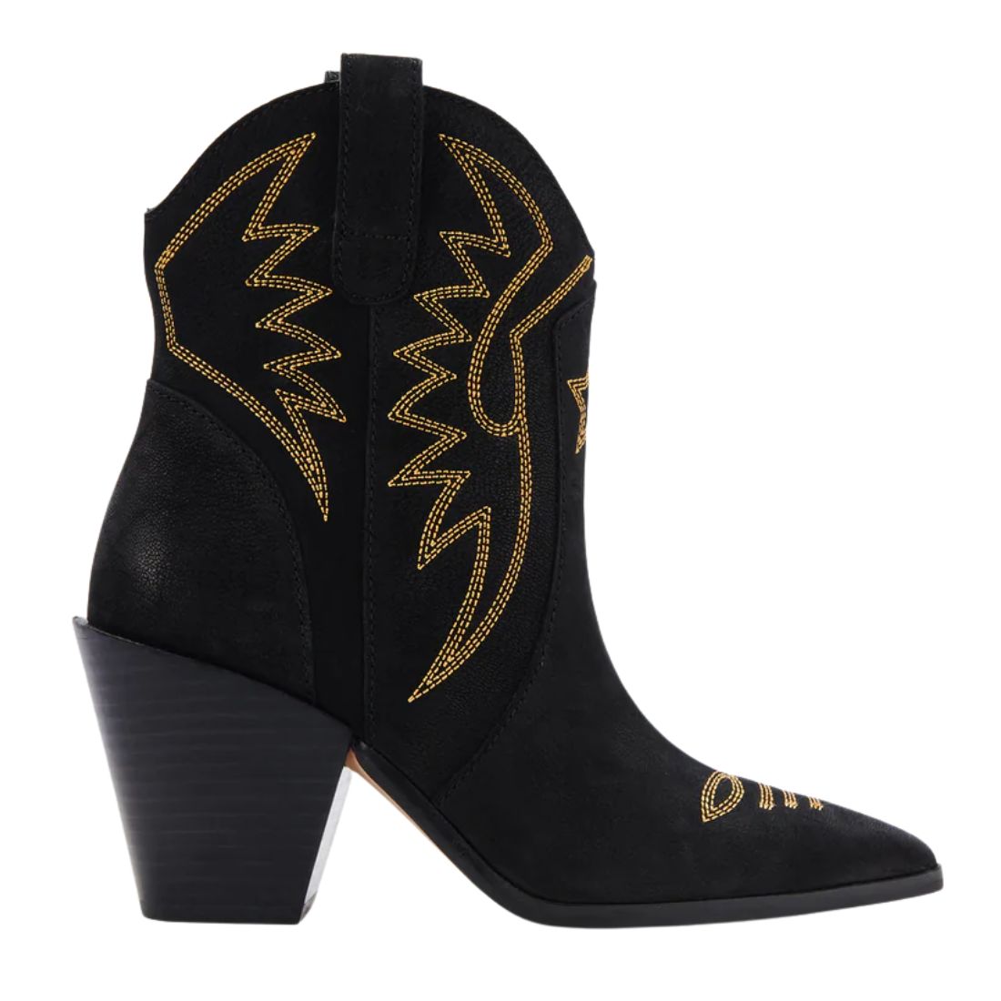 Dolce Vita Ginni Booties in Black Nubuck