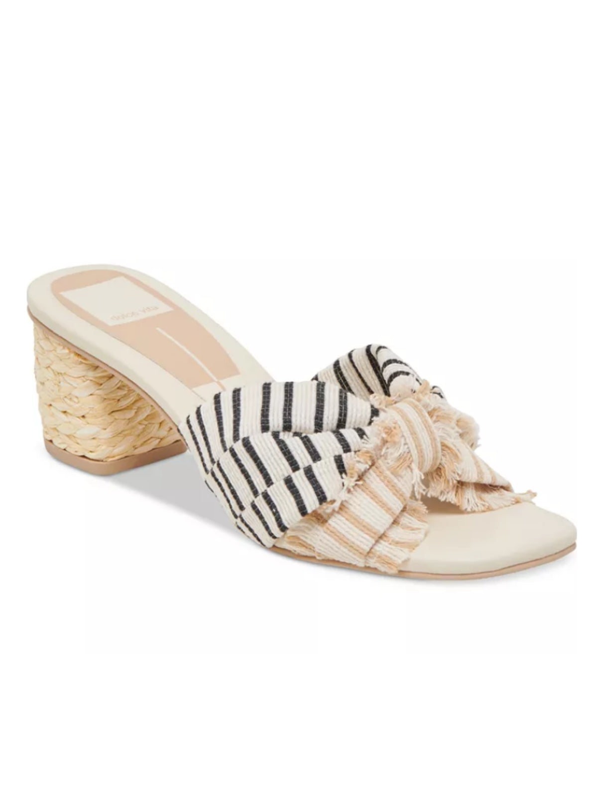 Dolce Vita Izra Heel Natural Multi Stripe Sandal