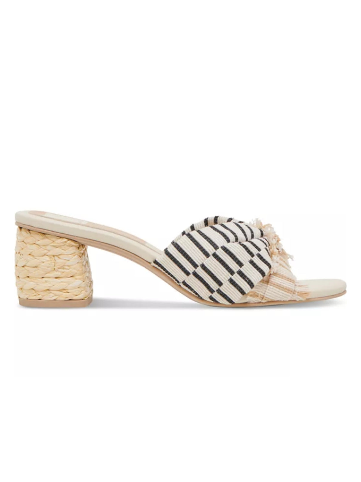 Dolce Vita Izra Heel Natural Multi Stripe Sandal
