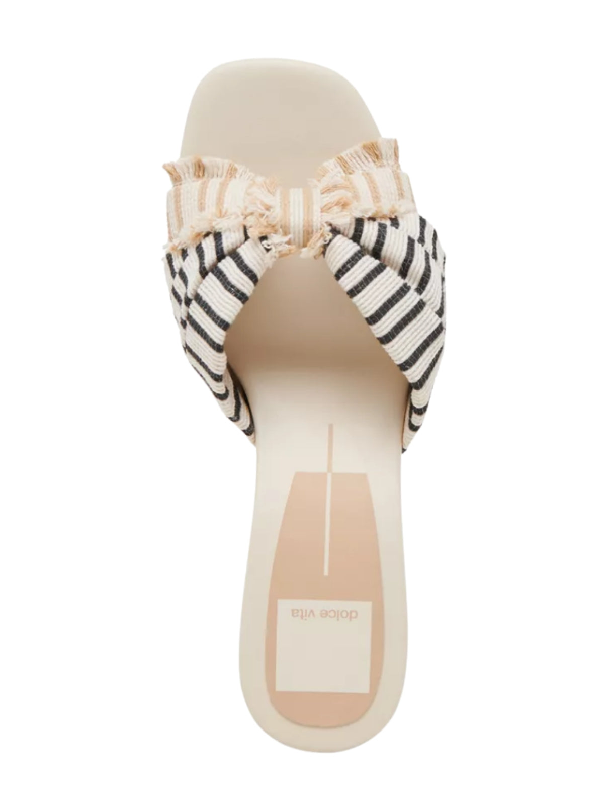 Dolce Vita Izra Heel Natural Multi Stripe Sandal