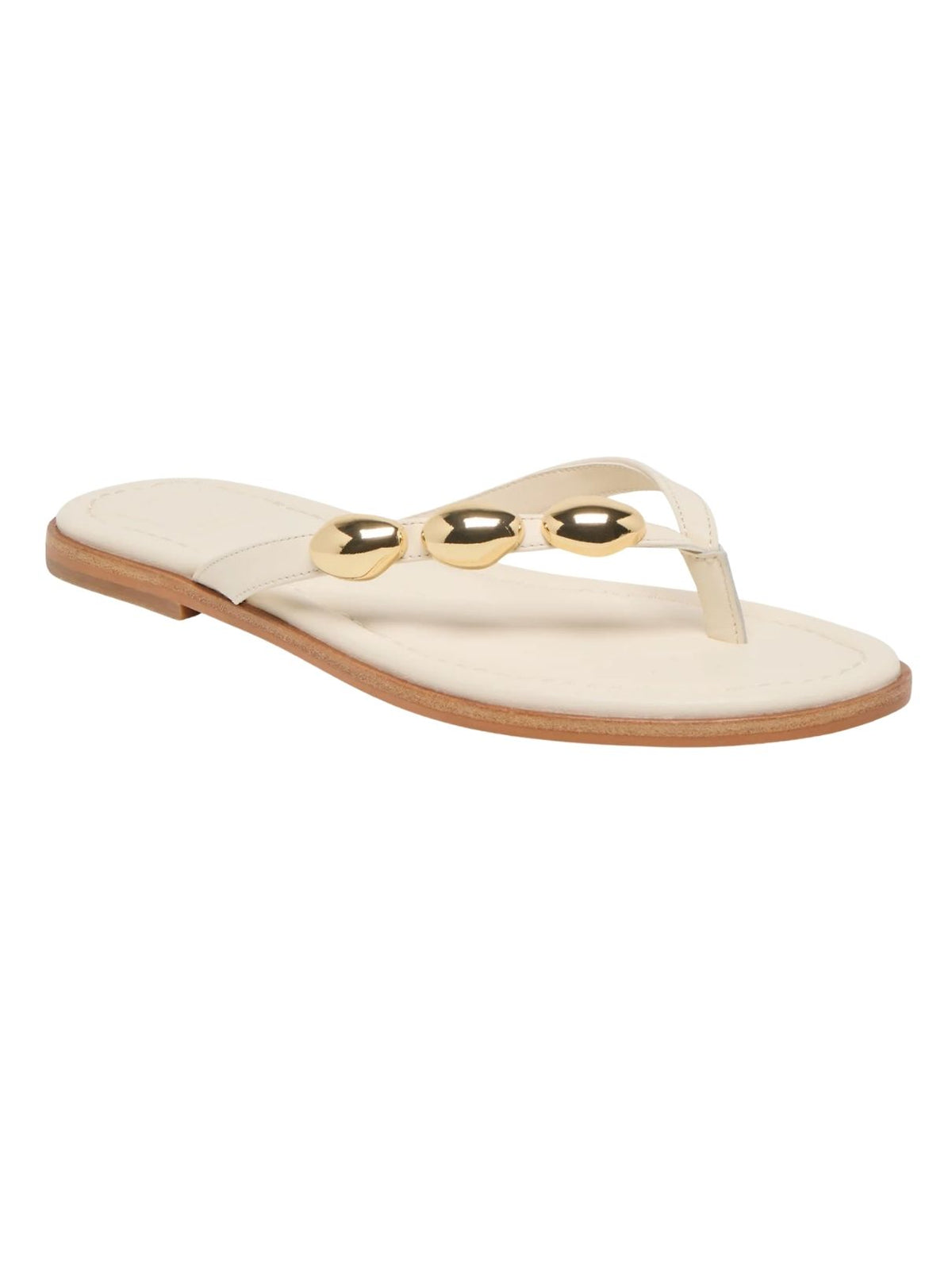 Dolce Vita Juny Leather Sandals in Off White