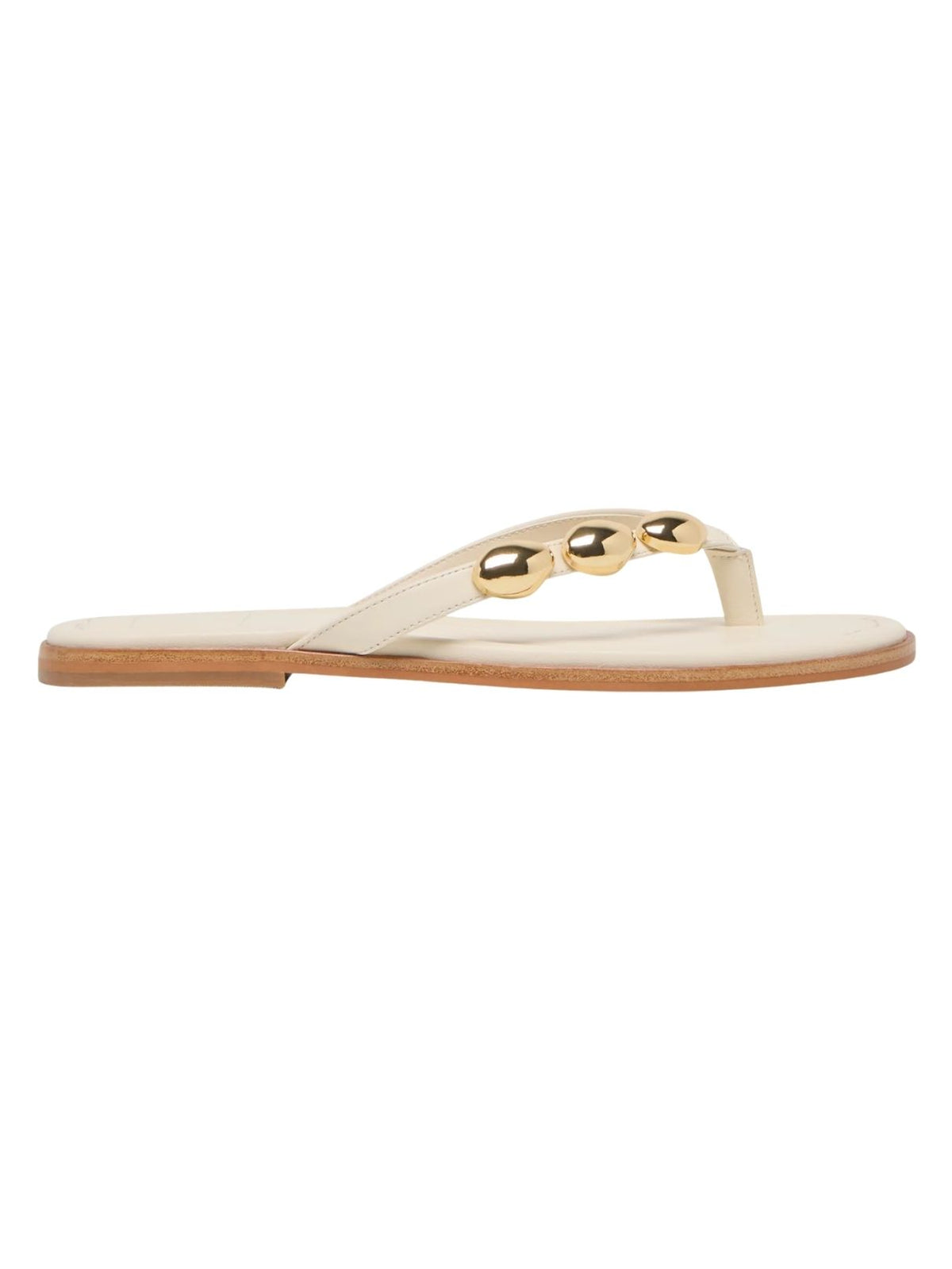 Dolce Vita Juny Leather Sandals in Off White