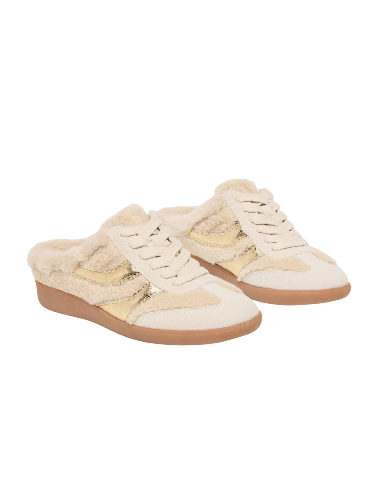 Dolce Vita Merit Slide Plush Sneakers – Natural Multi Plush